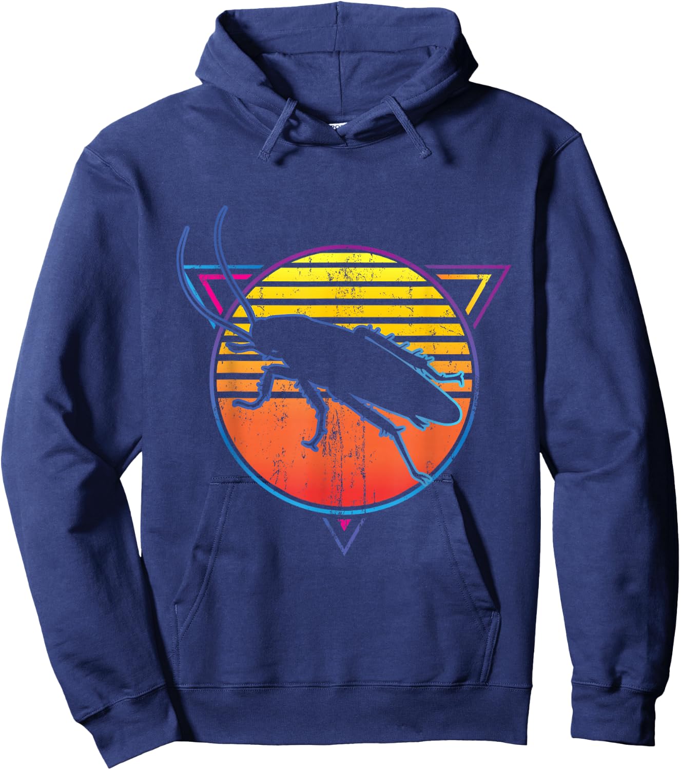 Retro Cockroach Entomologist Hoodie - Hoodie | Navy