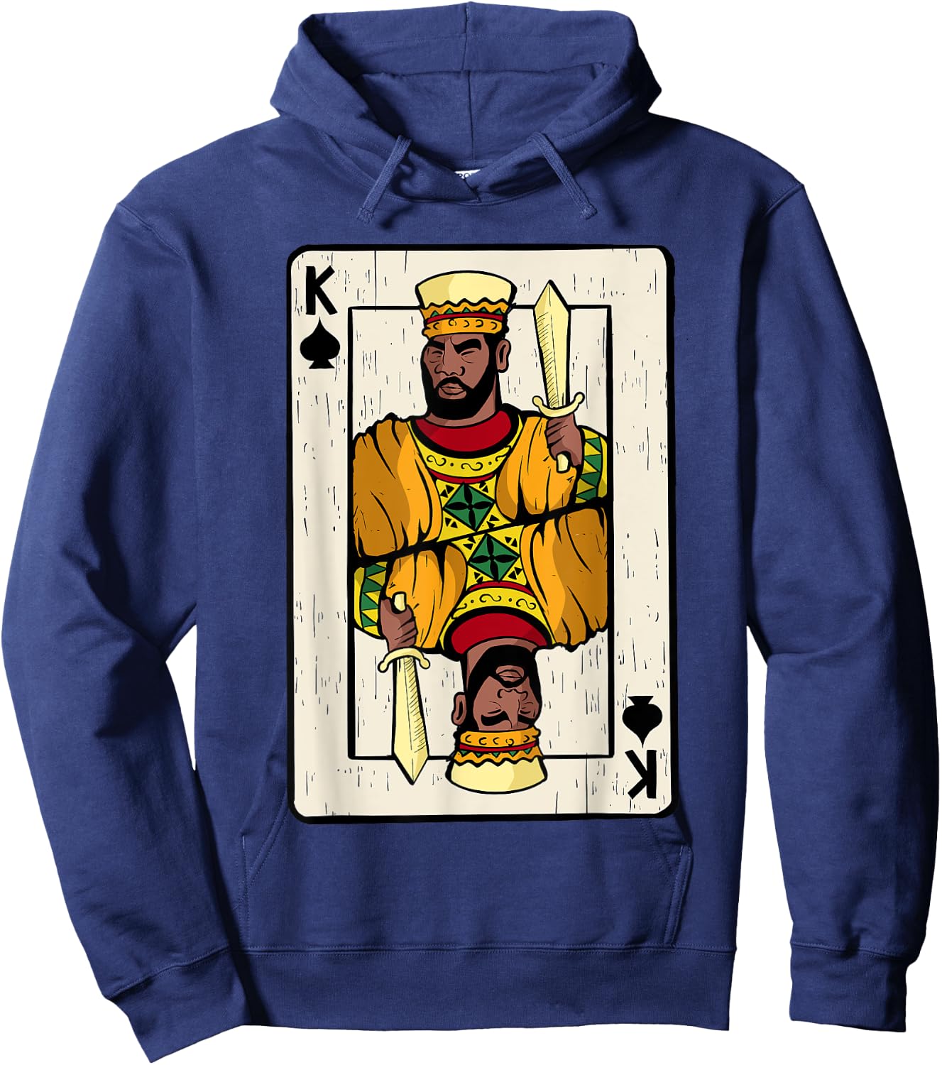 King Spades African American Card Halloween Hoodie - Hoodie | Navy