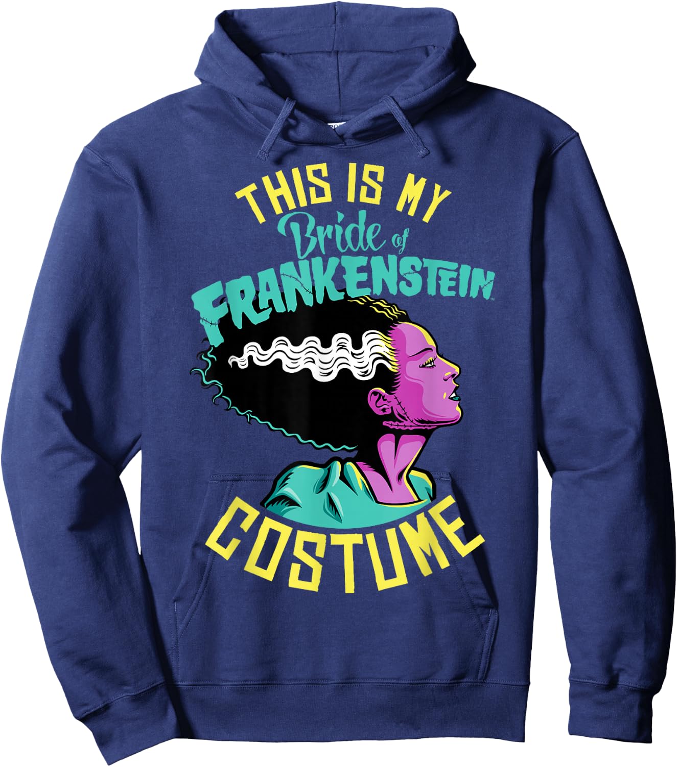 Universal Monsters Frankenstein Bride Costume Hoodie - Hoodie | Navy