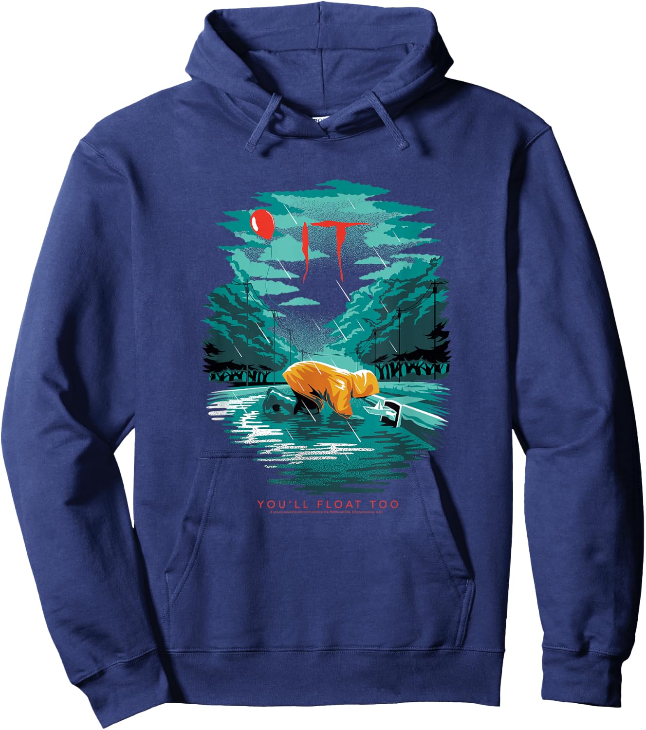 IT Georgie Illustration Hoodie - Hoodie | Navy