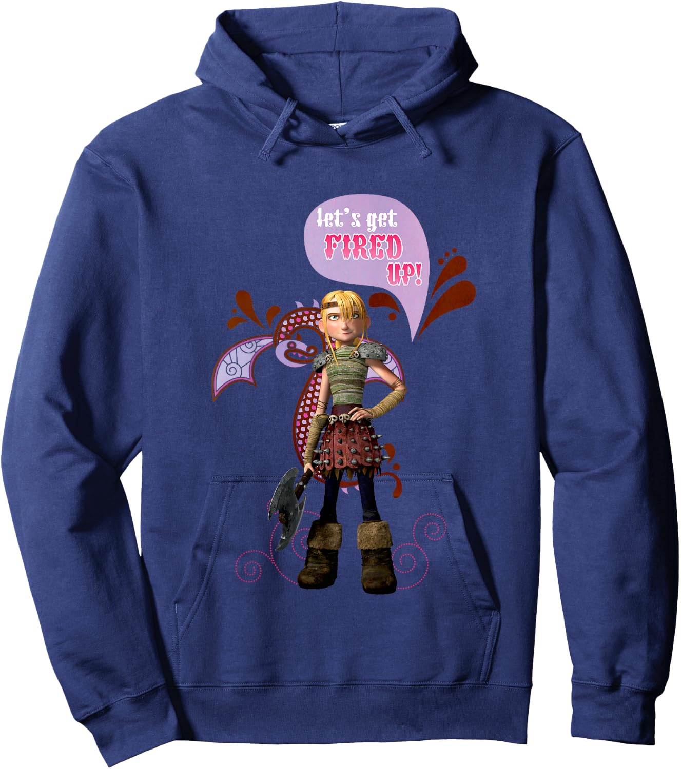 DreamWorks' Dragons: Let's Get Fired Up! Astrid Hoodie - Hoodie | Navy