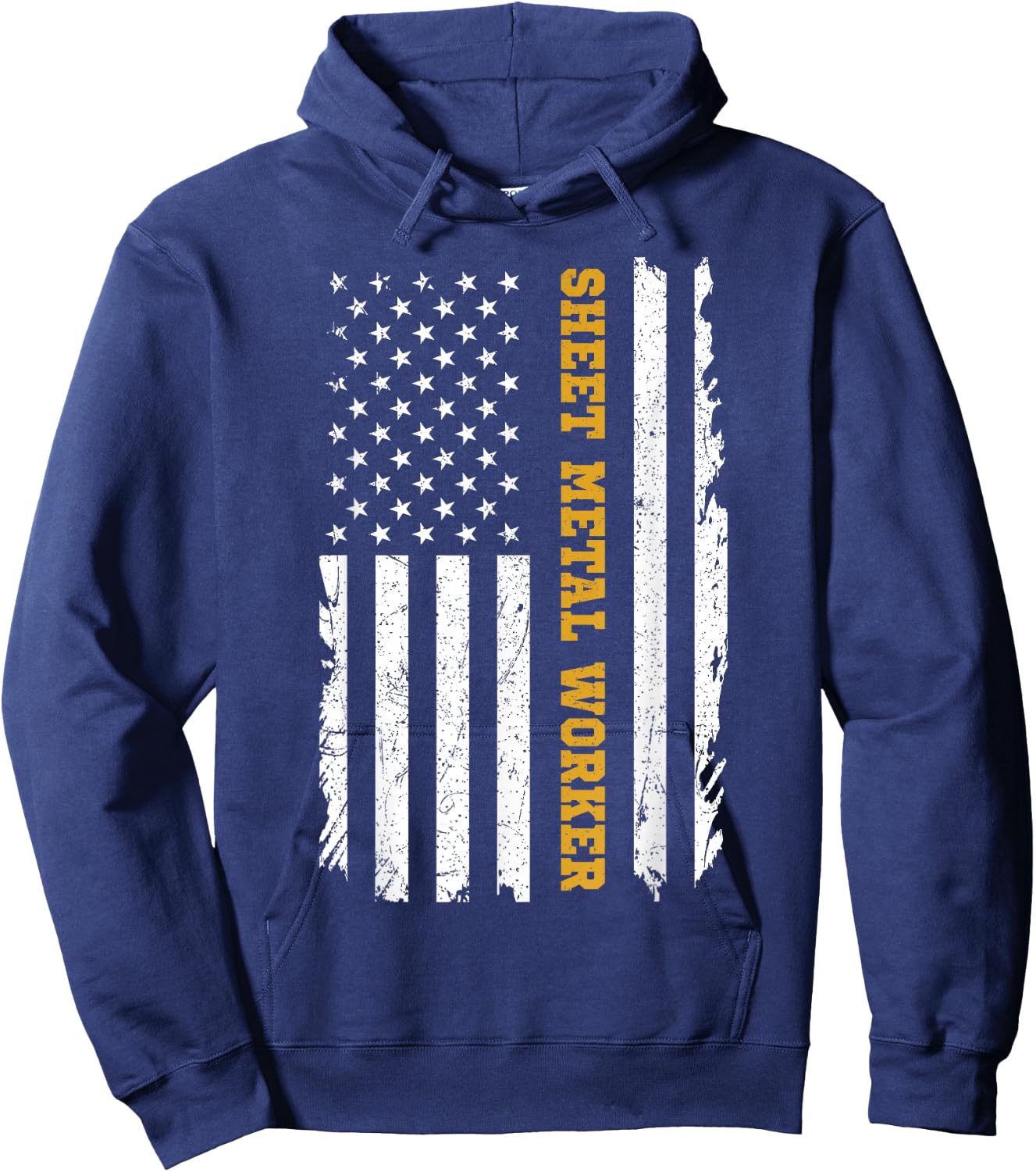 Sheet Metal Workers US Flag Hoodie - Hoodie | Navy