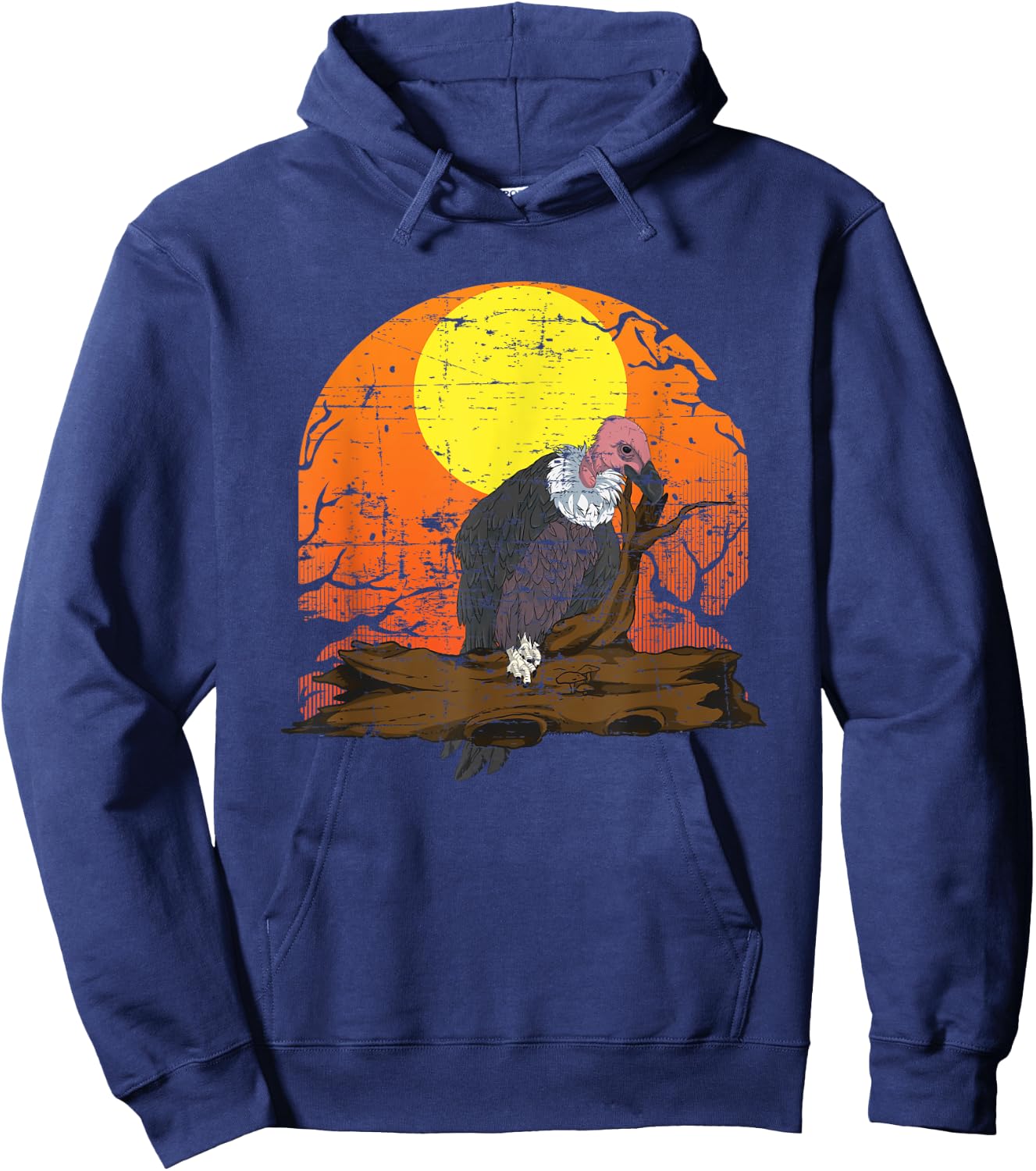 Carrion Vulture Scavenger Bird Animal Vulture Hoodie - Hoodie | Navy