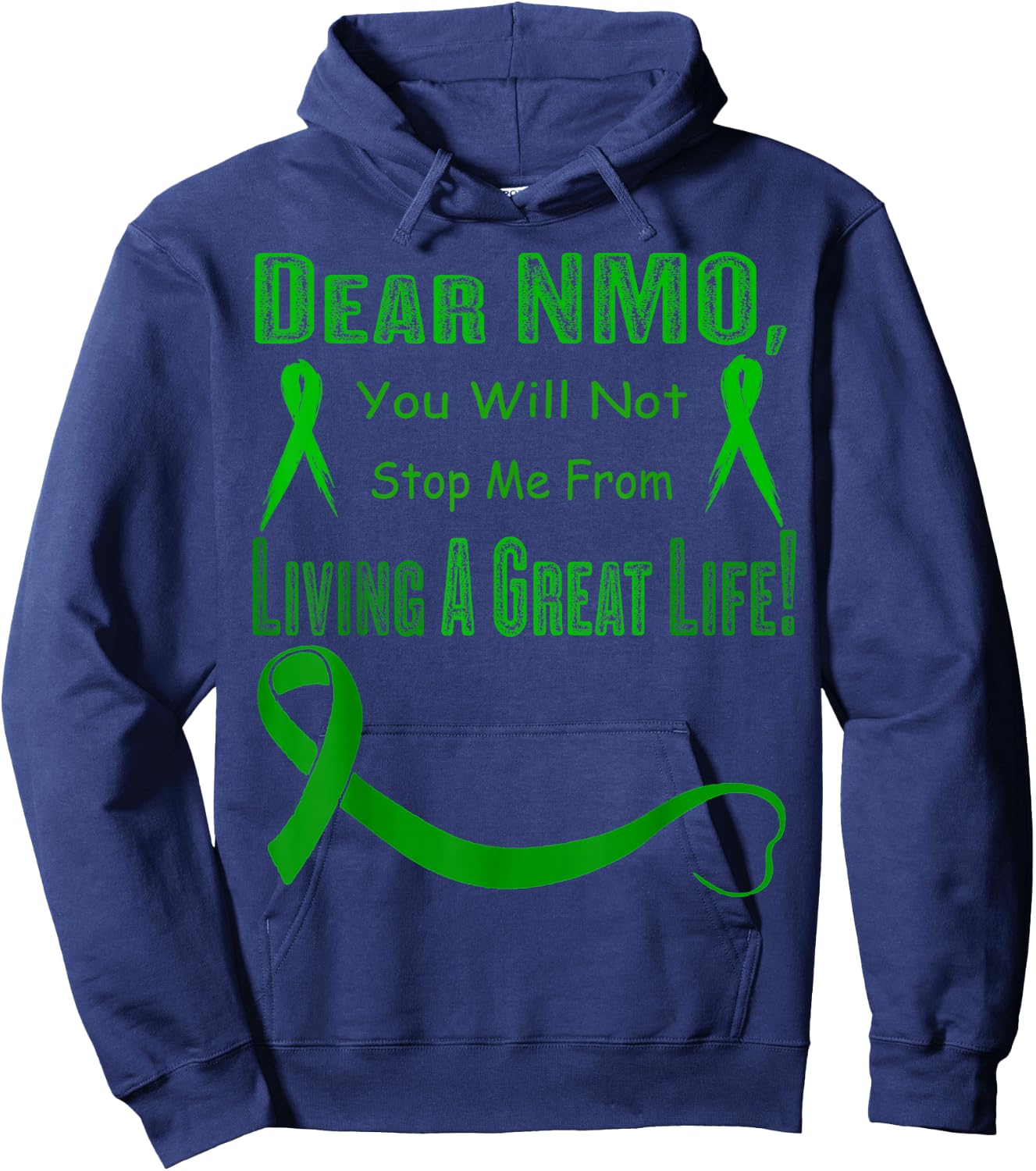neuromyelitis optica Awareness Hoodie - Hoodie | Navy