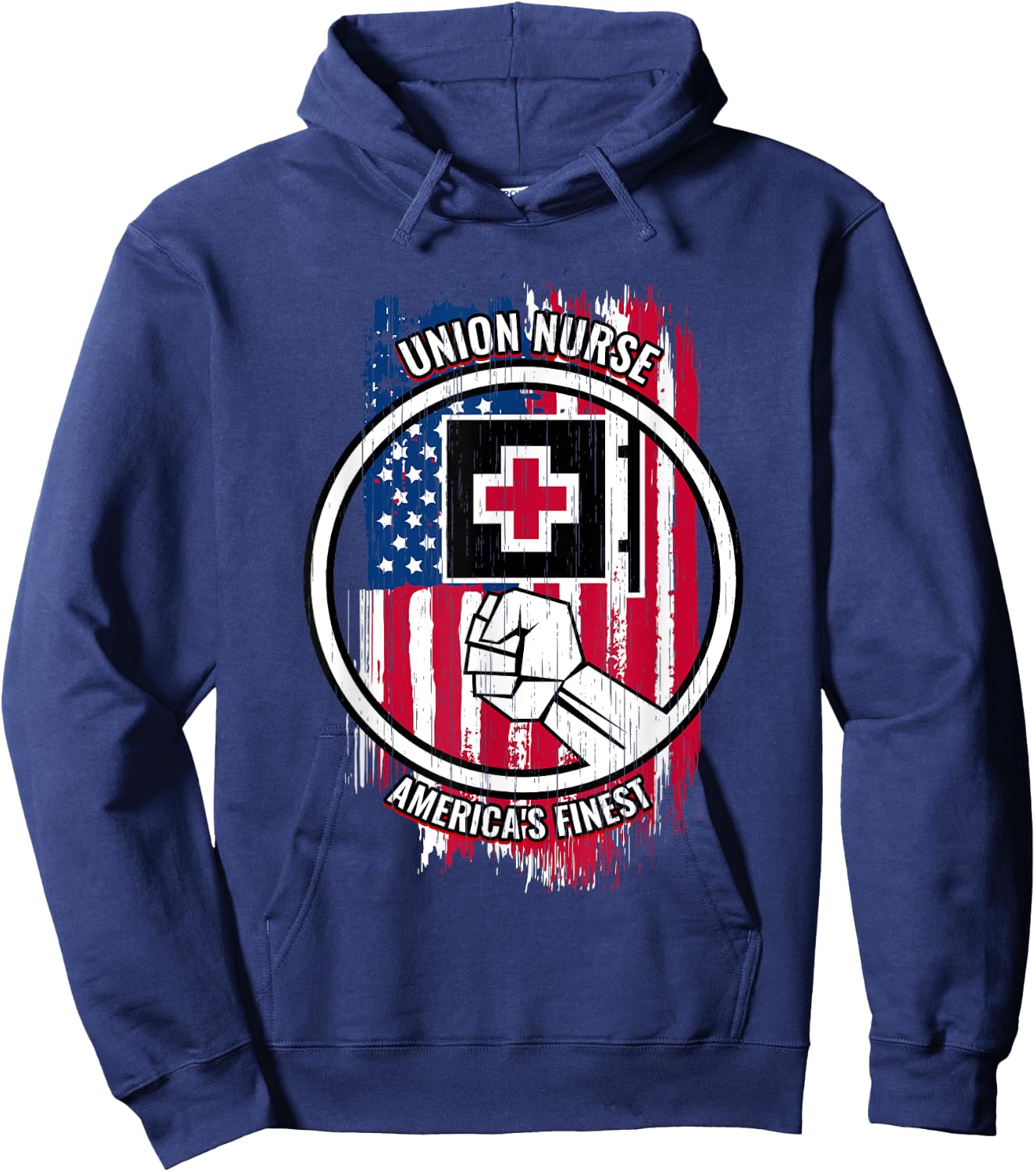 Union Nurse Proud American Gifts Union Nurses Hoodie - Hoodie | Navy
