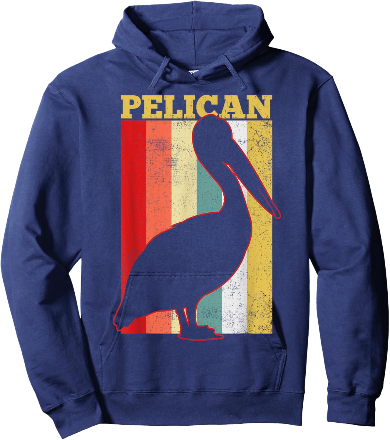 Pelican Bird Vintage Gift Hoodie - Hoodie | Navy