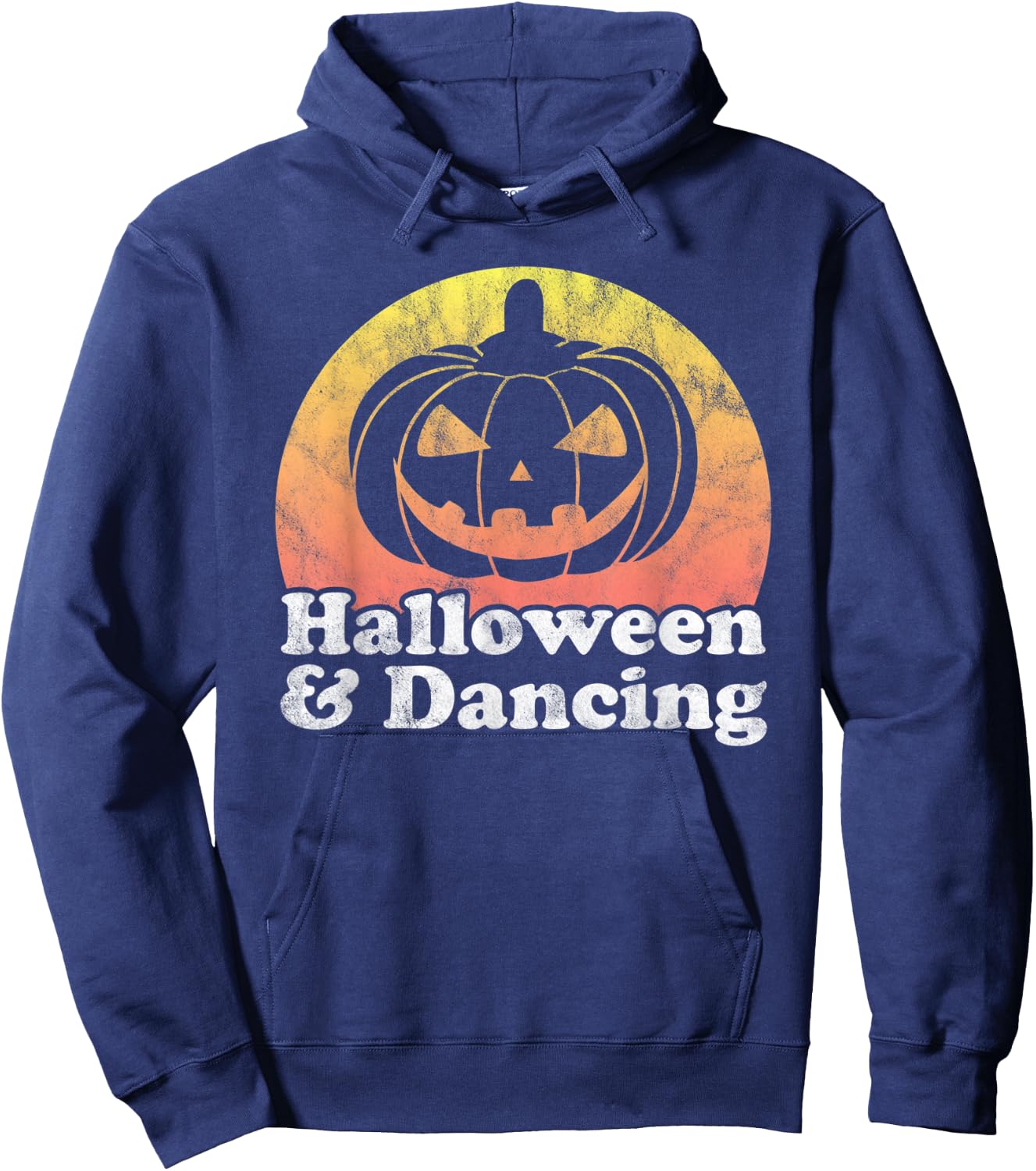 Halloween and Dancing Dance Pumpkin Hoodie - Hoodie | Navy