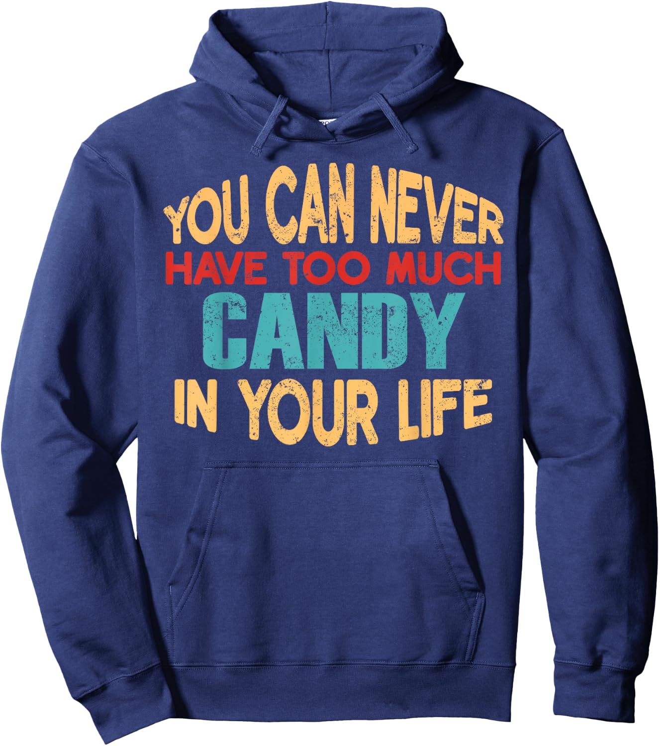 Funny Candy Personalised First Name Joke Item Hoodie - Hoodie | Navy