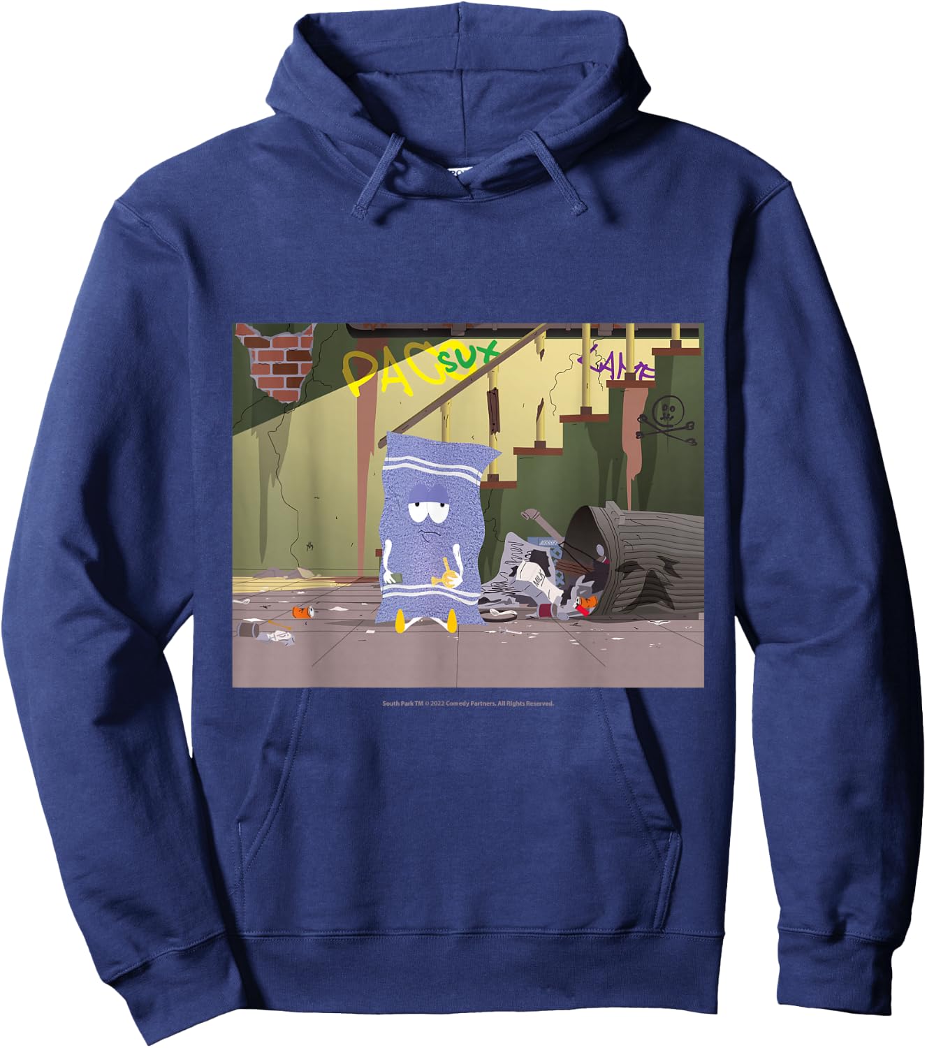 South Park Paco Sux with Towelie Hoodie - Hoodie | Navy