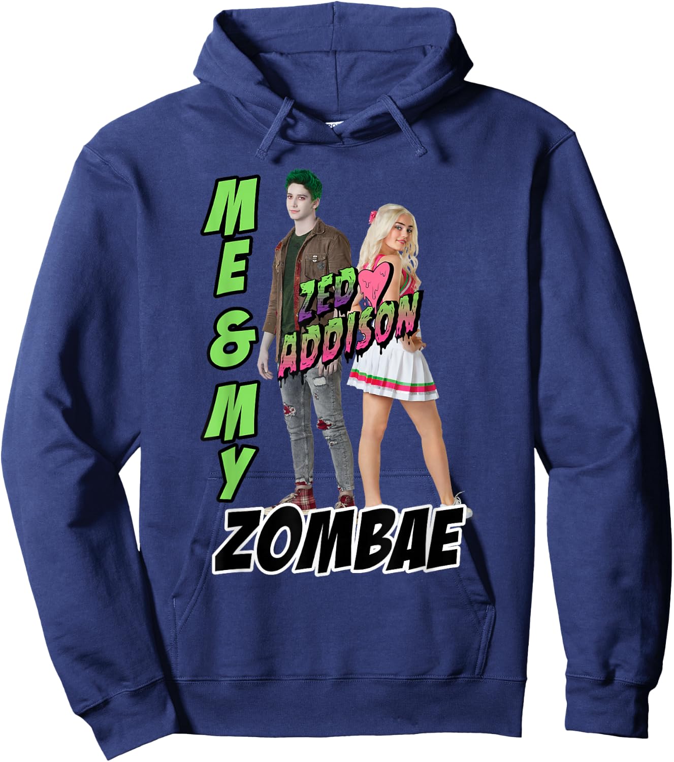 Disney Zombies Zed & Addison Me & My Zombae Hoodie - Hoodie | Navy