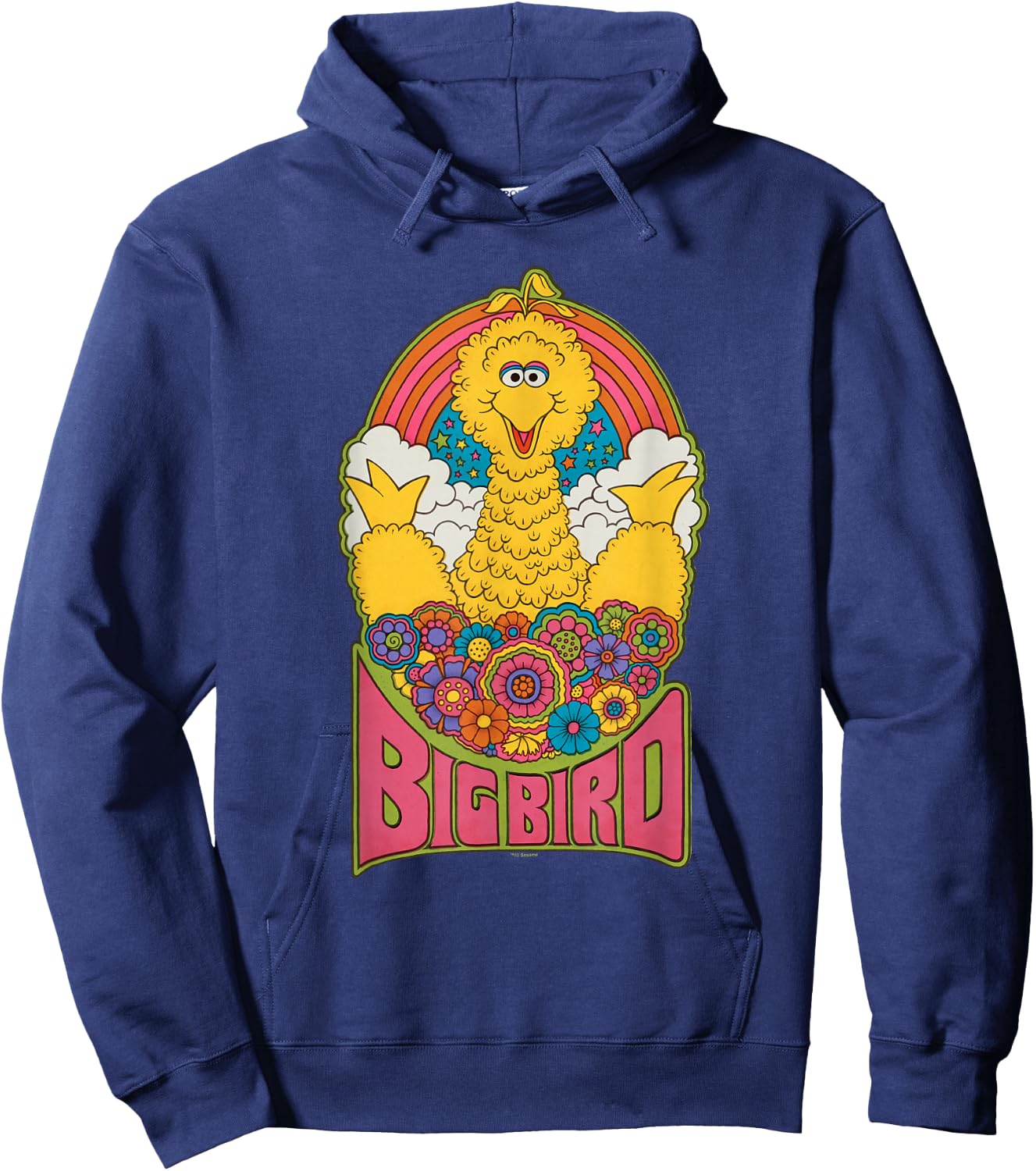 Sesame Street Psychedelic Big Bird Hoodie - Hoodie | Navy