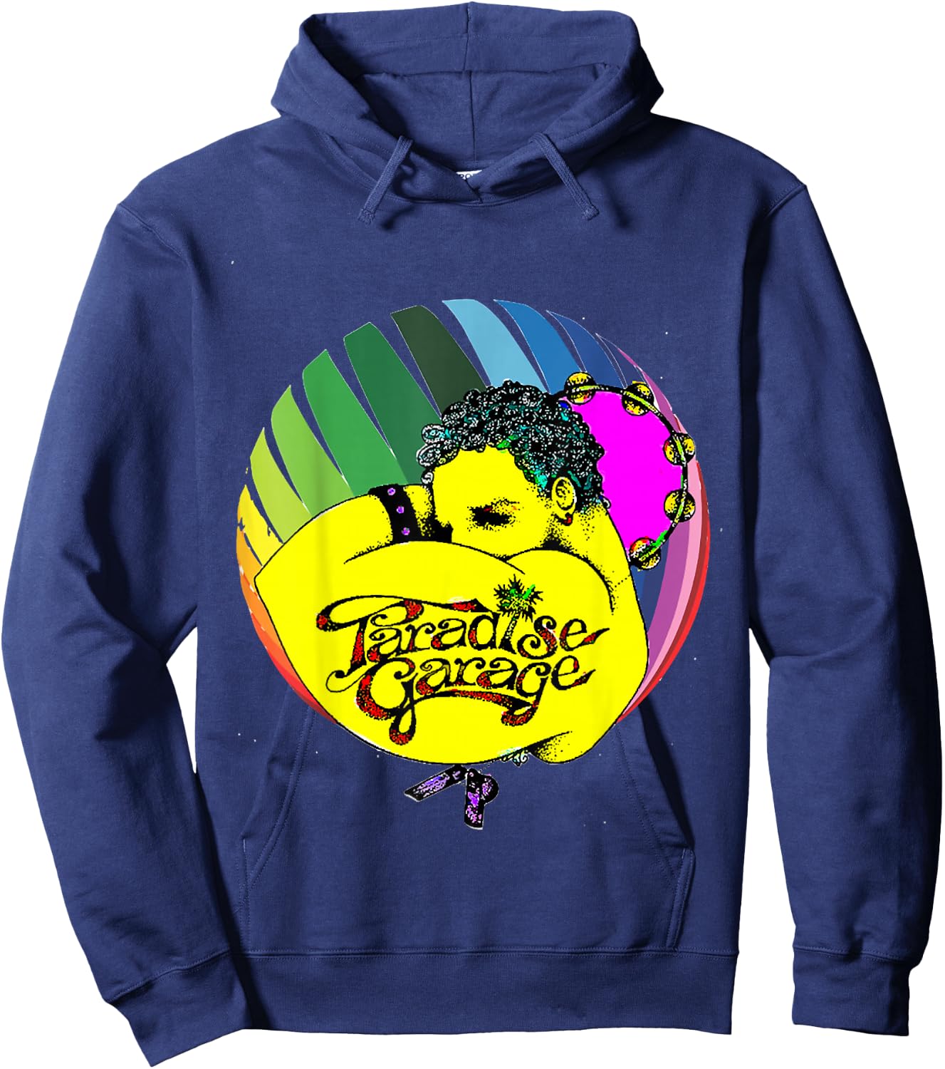 Paradises Garages Logo Pride Colors Sphere Hoodie - Hoodie | Navy