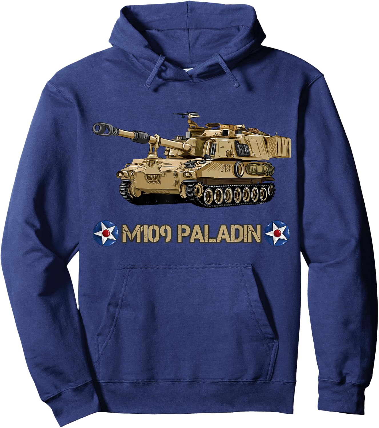 American Self Propelled Artillery M109 Paladin Hoodie - Hoodie | Navy