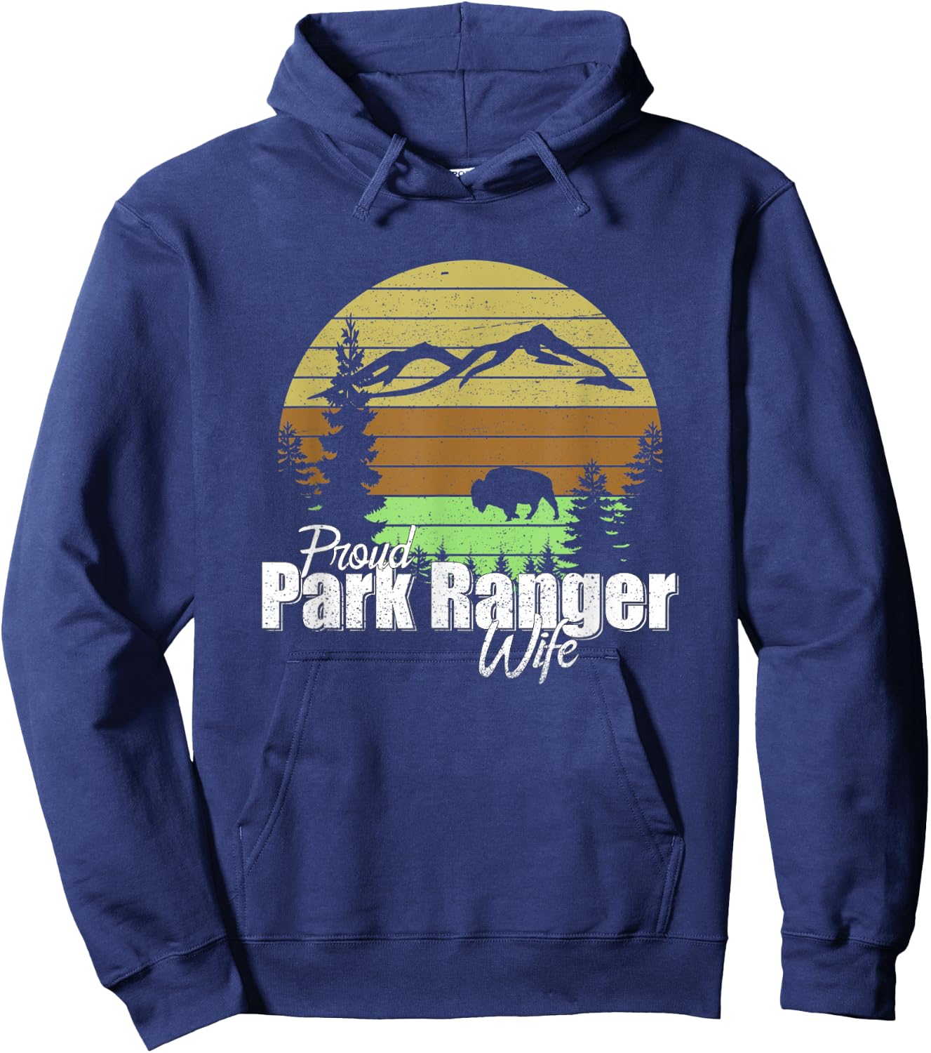 Proud Park Ranger Wife Hoodie - Hoodie | Navy