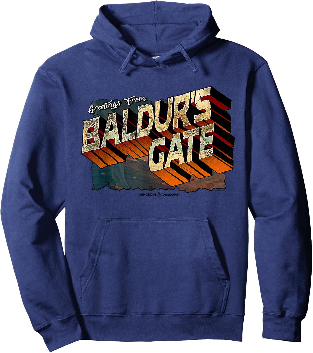Dungeons & Dragons Greetings from Baldur's Gate Hoodie - Hoodie | Navy