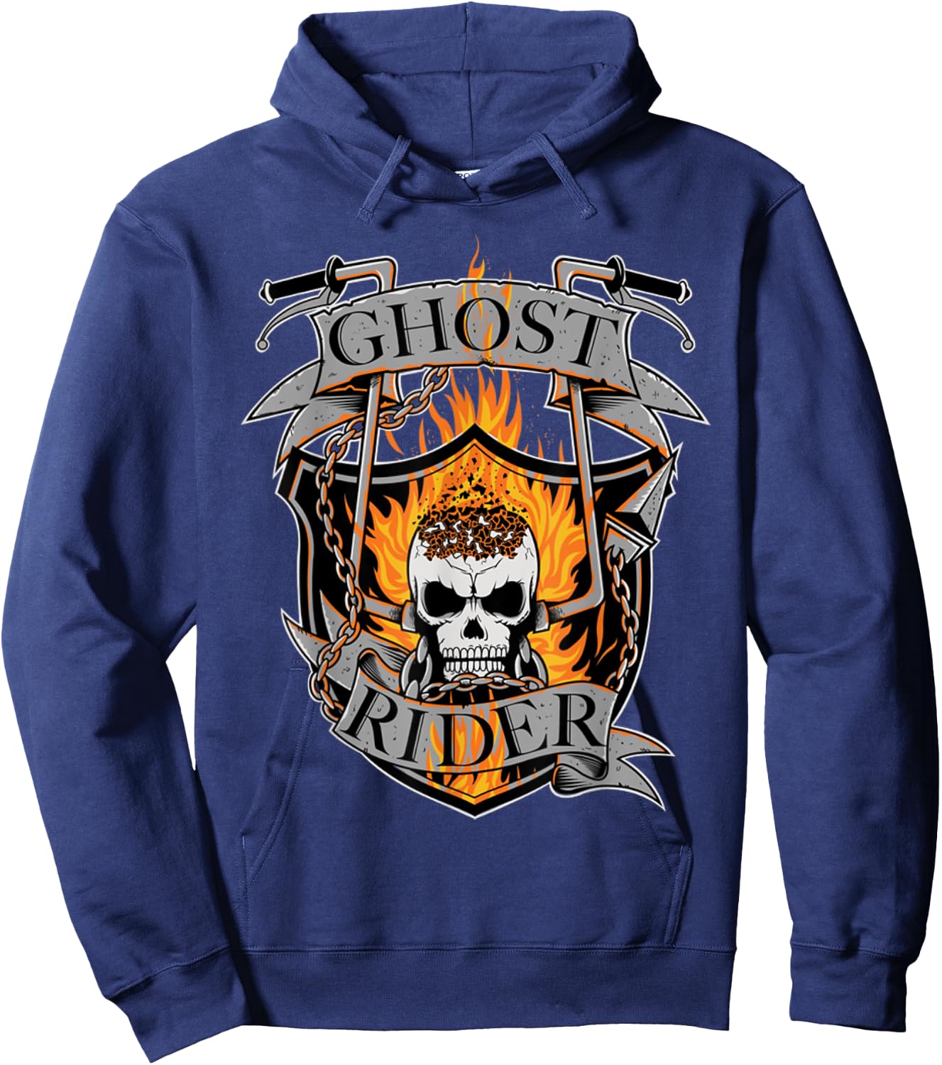 Ghost Rider - Wild Biker Hoodie - Hoodie | Navy