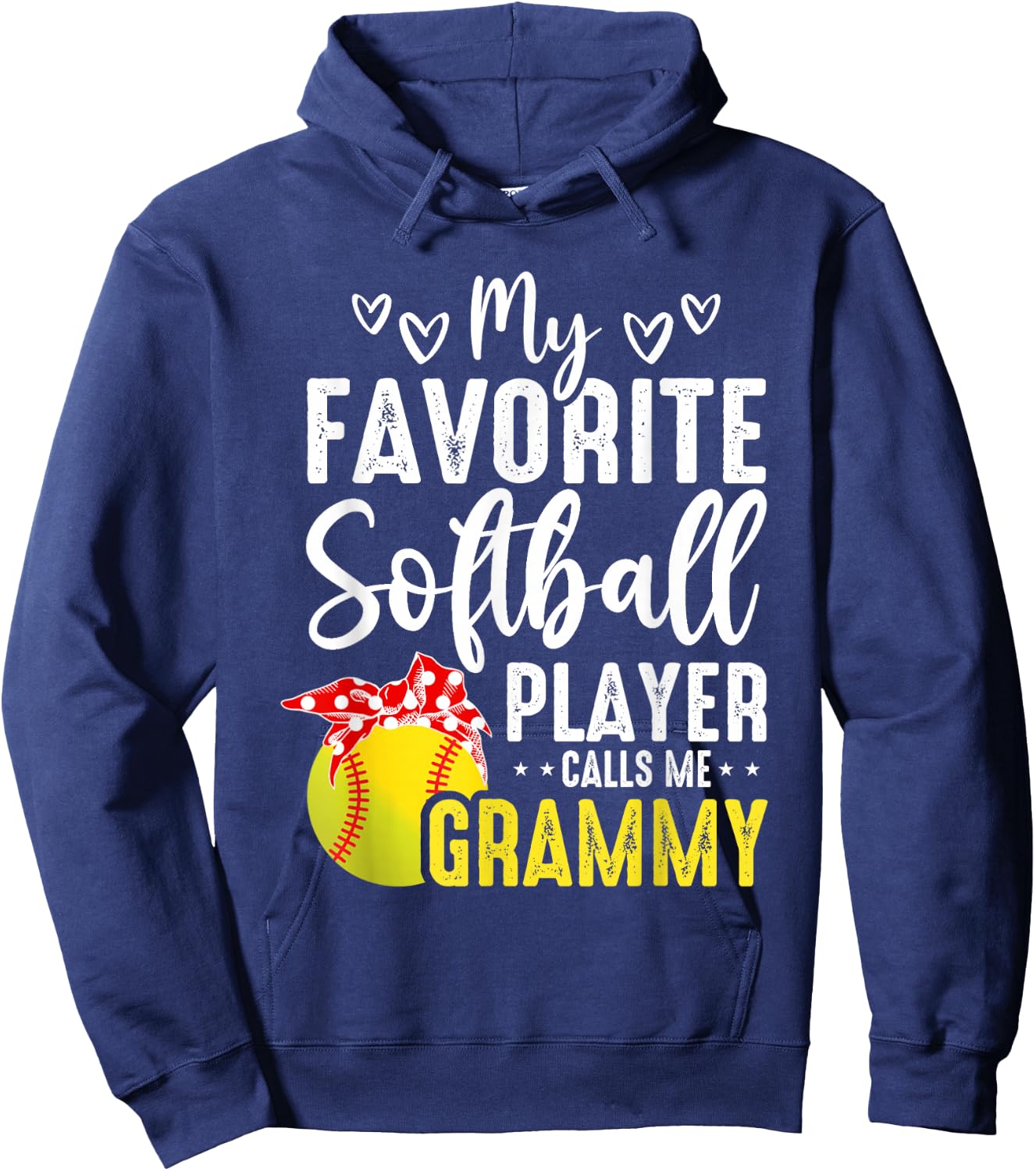 My Softball Player Calls Me Grammy Hoodie - Hoodie | Navy