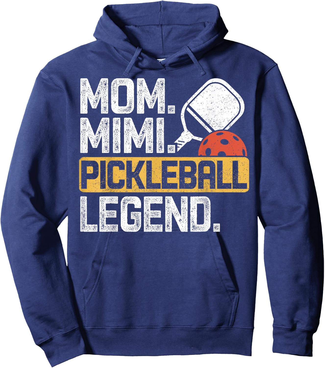 Mom Mimi Pickleball Legend Vintage Hoodie - Hoodie | Navy