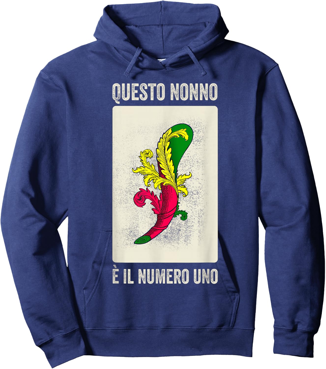 Grandpa Italian Nonno Scopa Game Scopa-Cards Hoodie - Hoodie | Navy