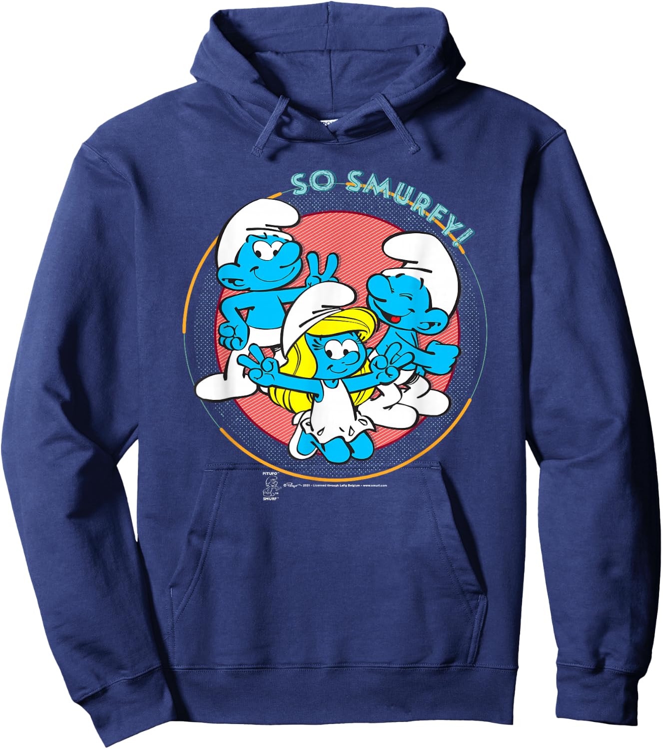 Smurfs The Smurfs Smurfette Jokey So Smurfey! Hoodie - Hoodie | Navy