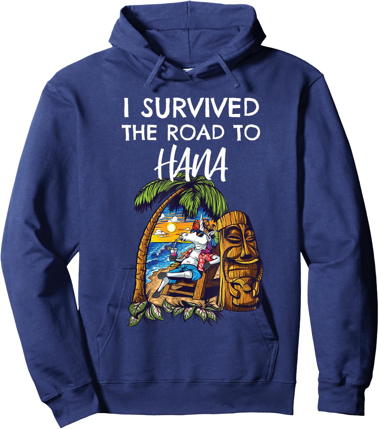 I Survived the Road to Hana Shirt Hoodie - Hoodie | Navy