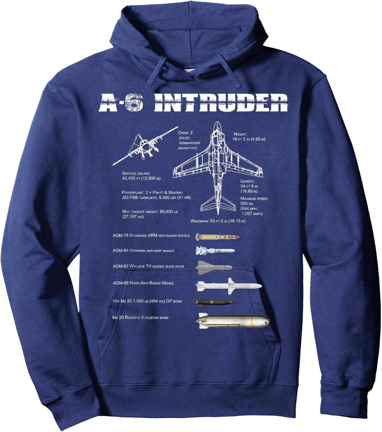 A-6 Intruder Hoodie - Hoodie | Navy