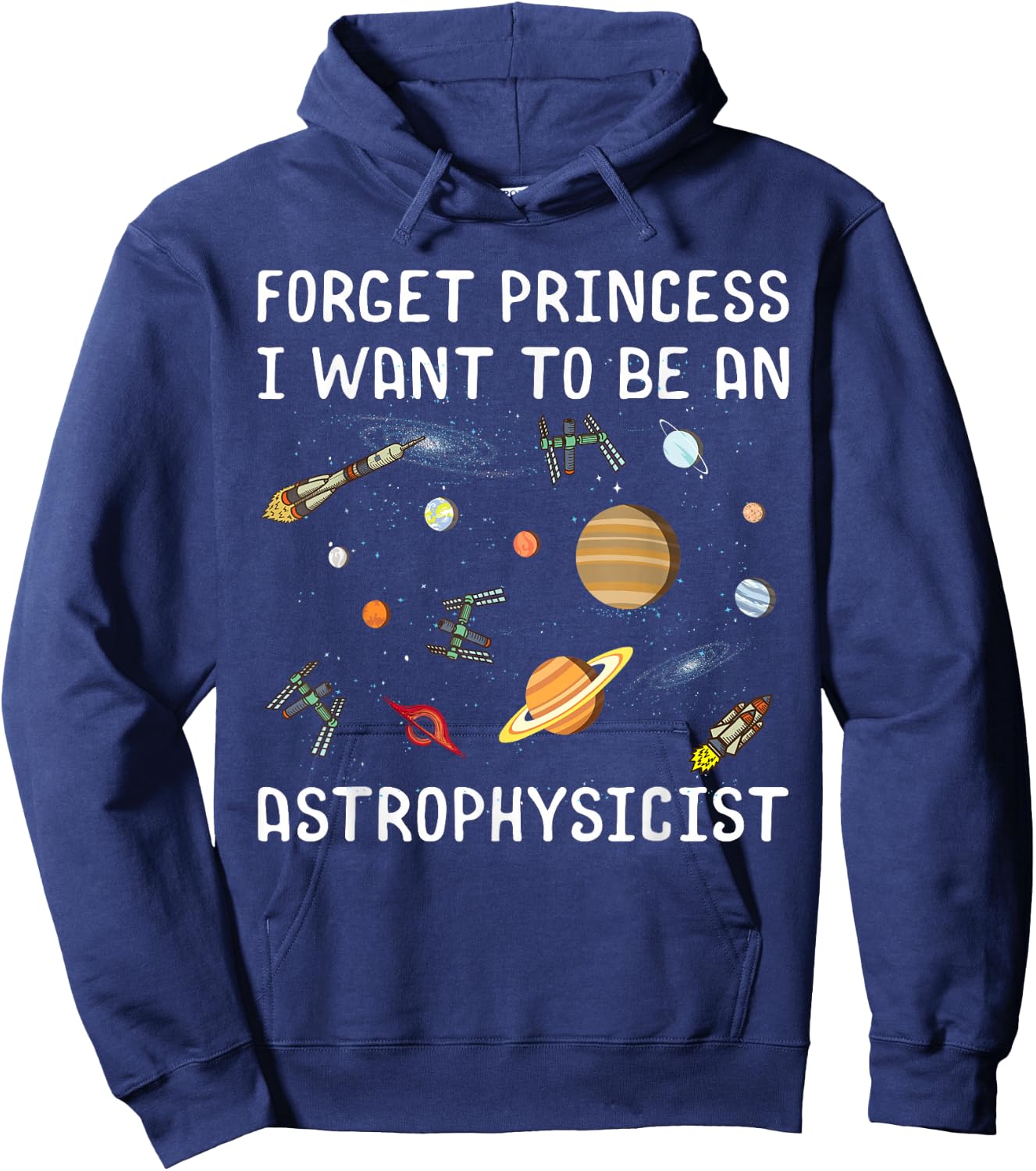 Space Lovers Stars Space Travel Gift Telescope Hoodie - Hoodie | Navy