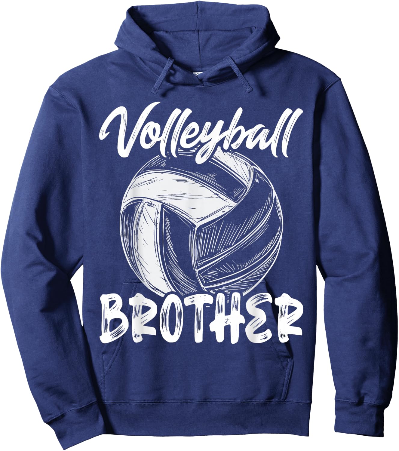 Brother Family Matching Volleyball Player Hoodie - Hoodie | Navy