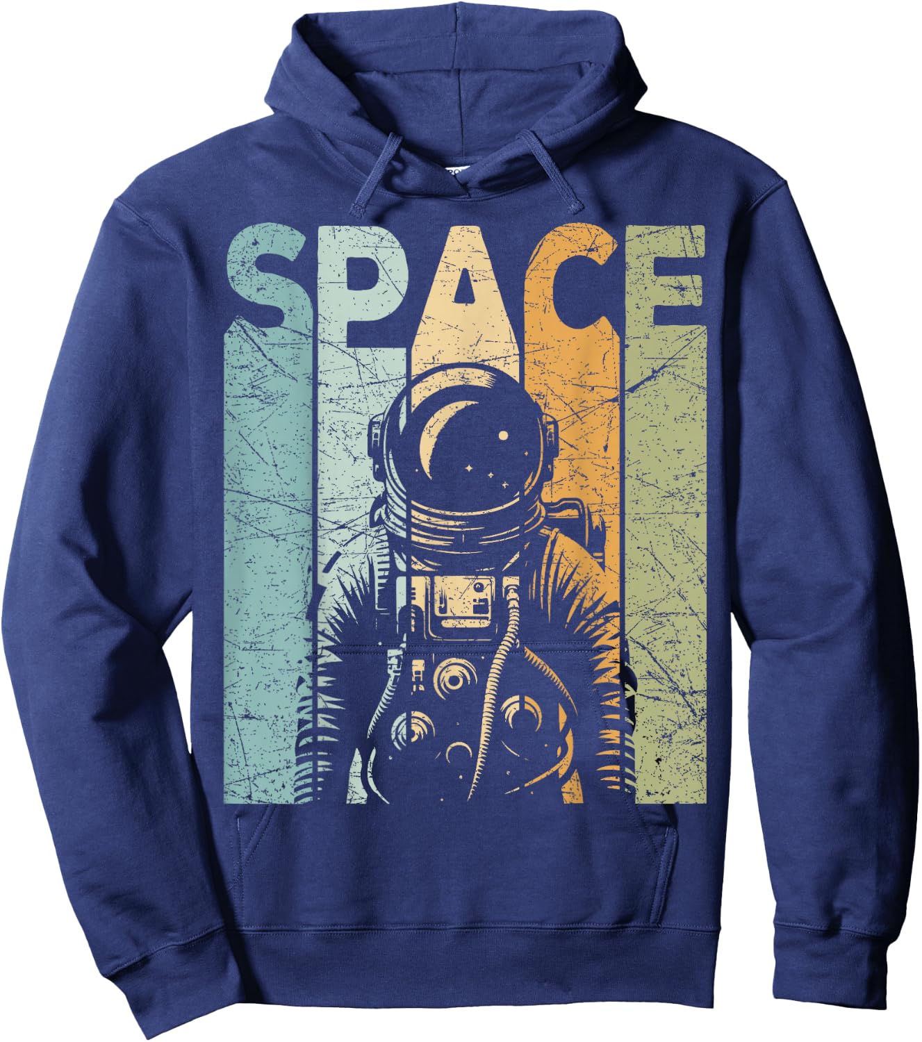 Space Vintage Outer Space Retro Space Nerd Hoodie - Hoodie | Navy