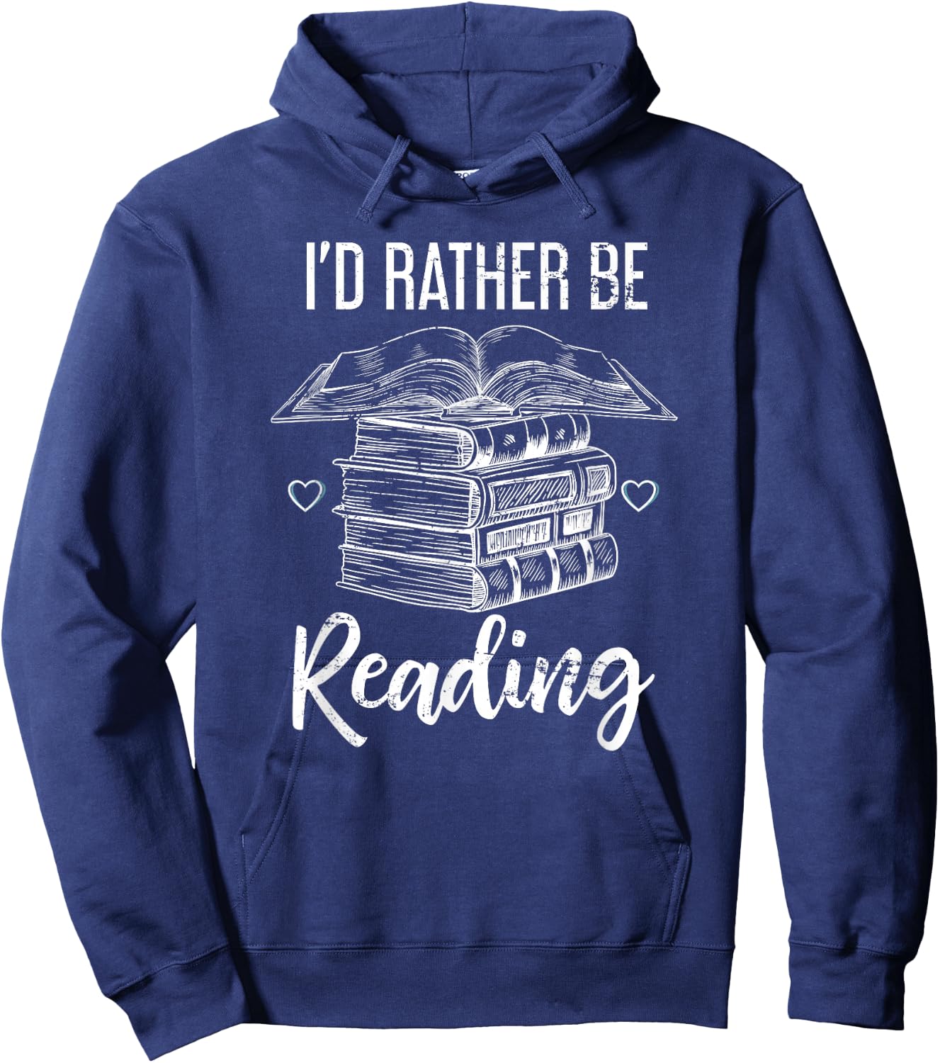 I would rather read Hoodie - Hoodie | Navy