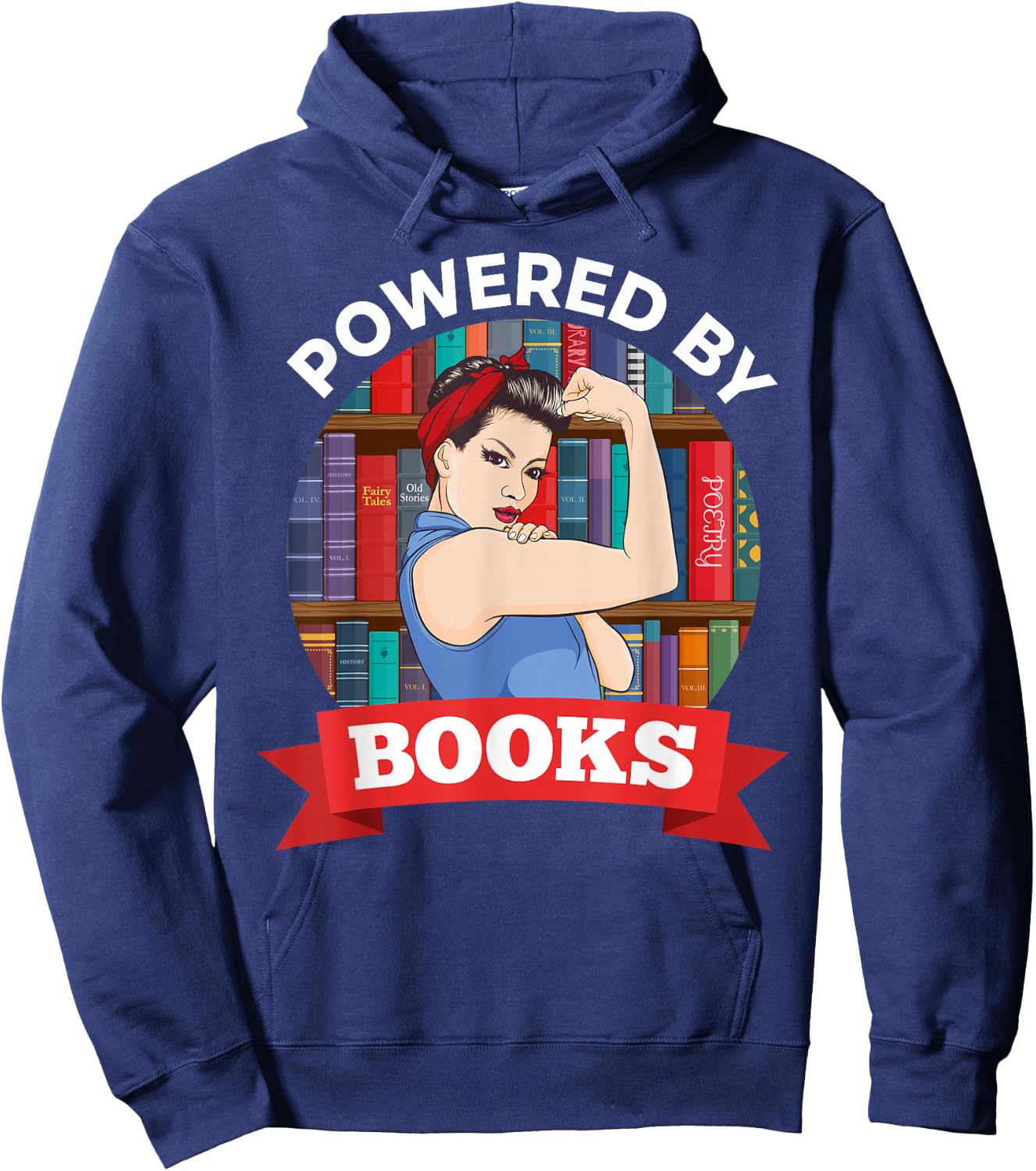 Book Lover Bookworm Librarian Reading Club Gift Hoodie - Hoodie | Navy