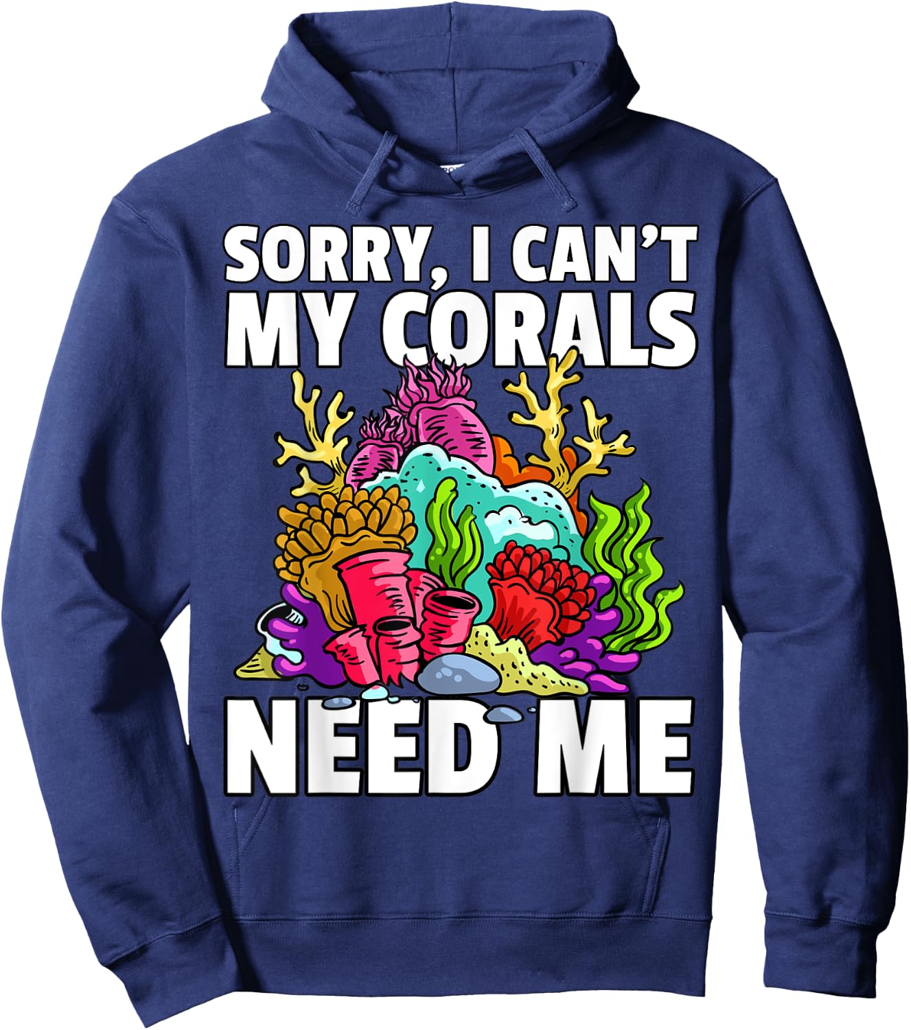 Coral Reef Gift Aquariums For A Aquarist Hoodie - Hoodie | Navy