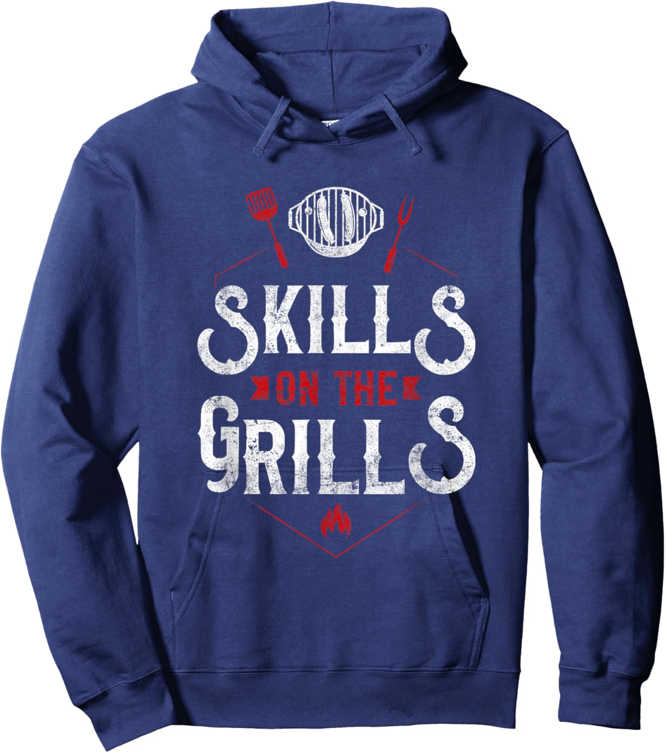 BBQ Smoker Skills On The Grills Hoodie - Hoodie | Navy