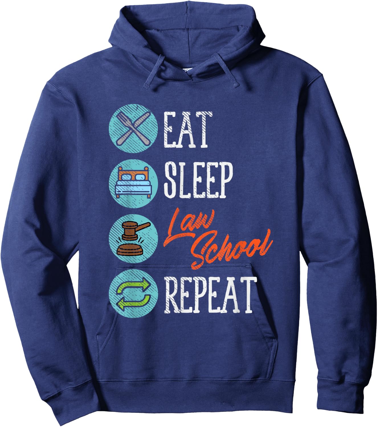 Law Student Gift, Law School, Funny Lawyer Hoodie - Hoodie | Navy
