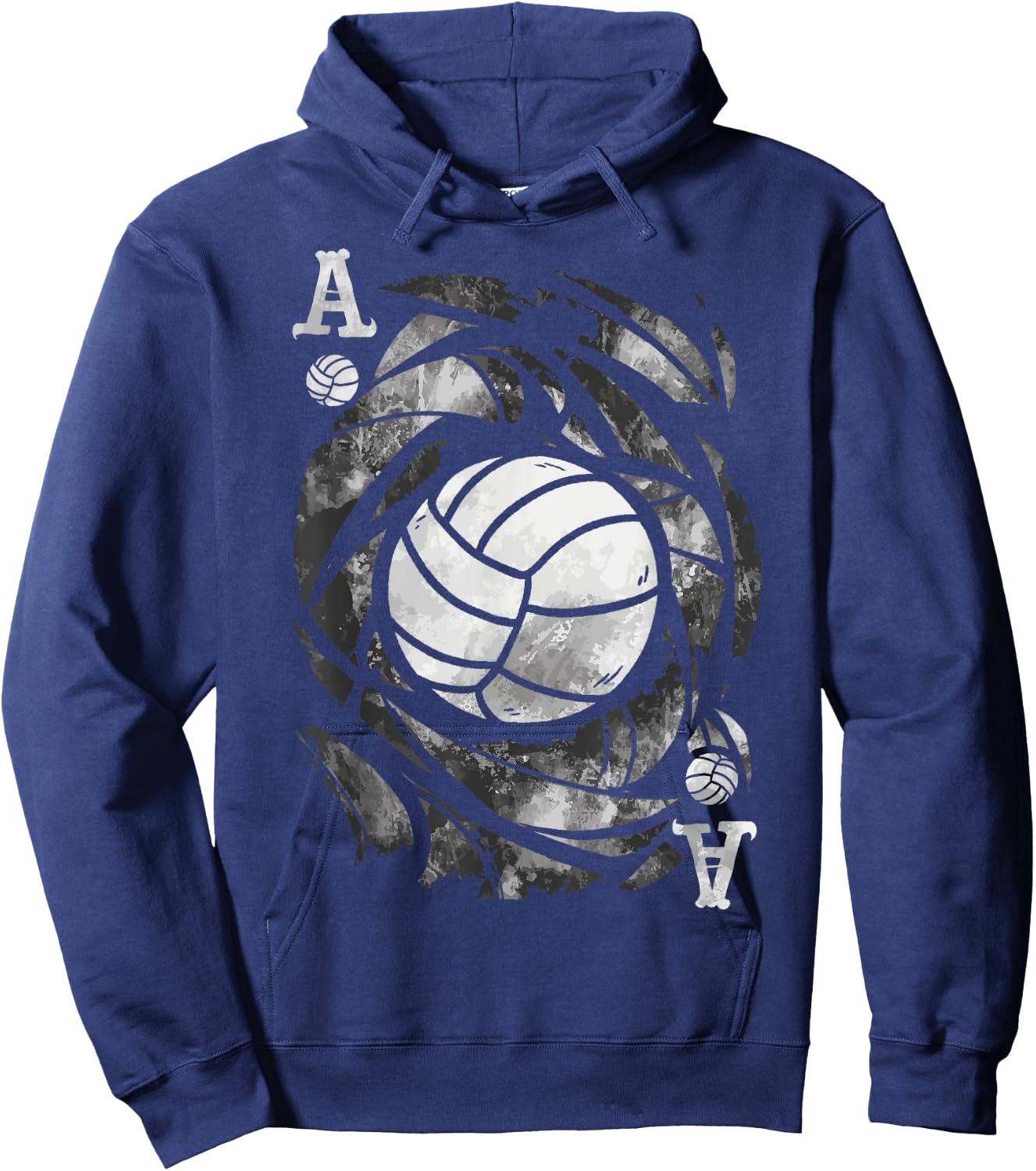 The Ace of Serves – Funny Volleyball Hoodie - Hoodie | Navy