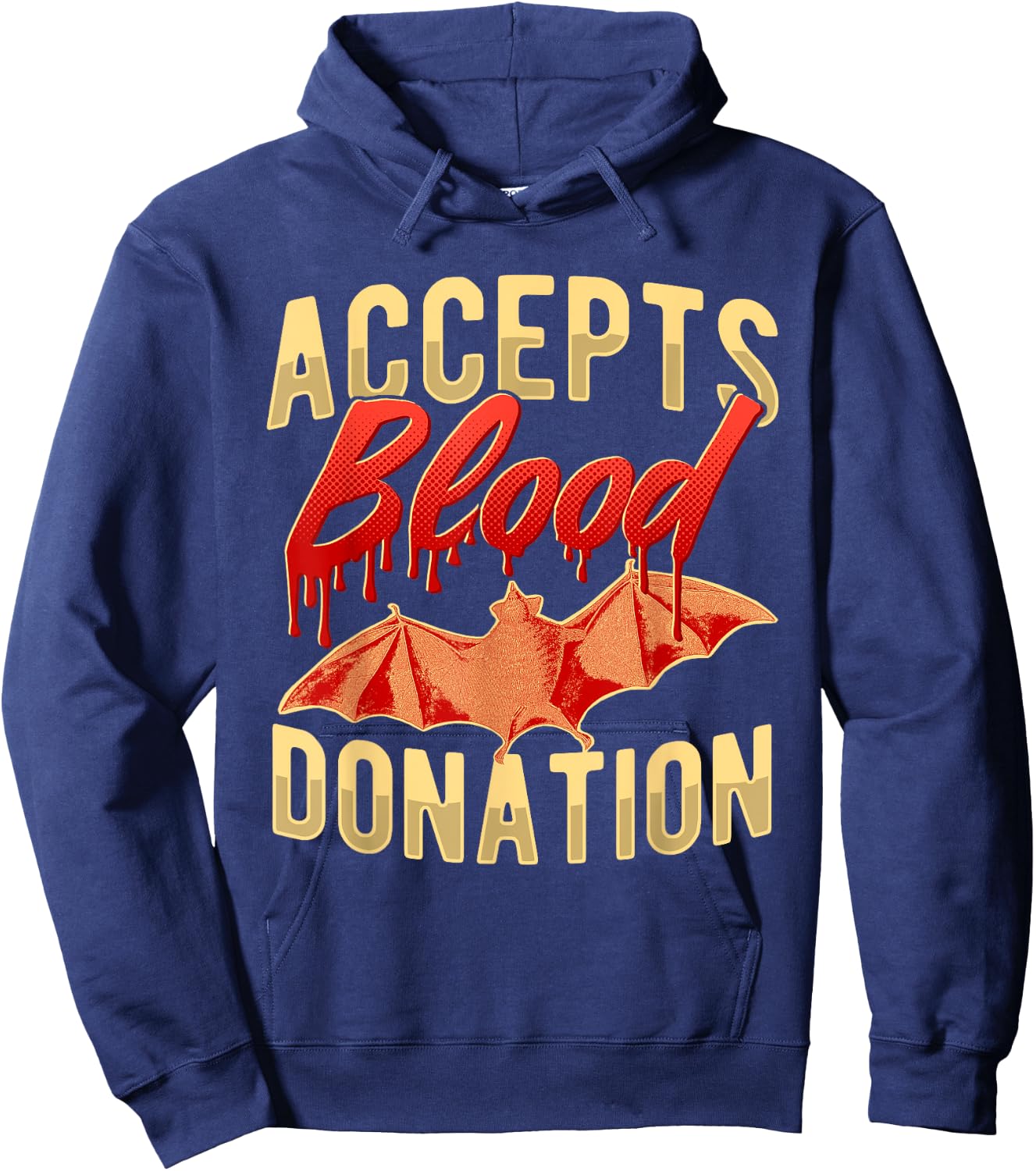 Blood Donation To Bat Hoodie - Hoodie | Navy