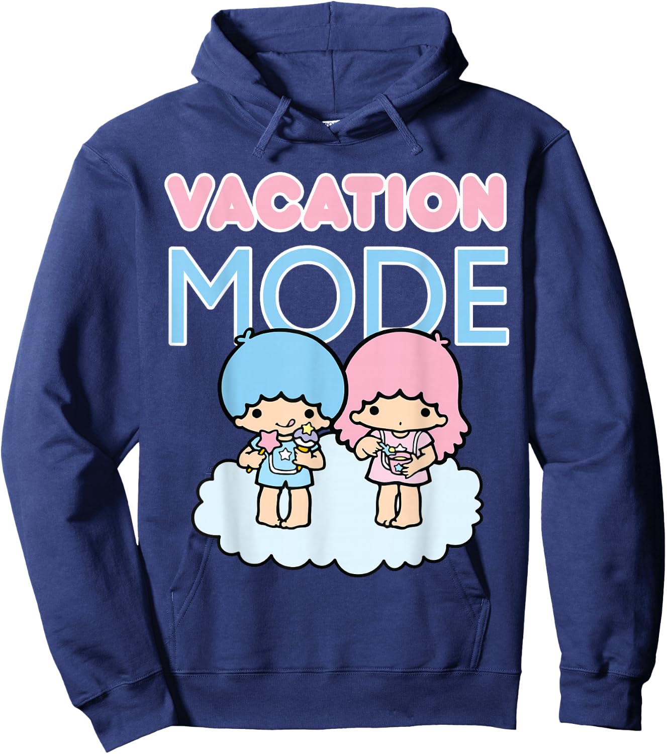 Little Twin Stars Vacation Mode Hoodie - Hoodie | Navy
