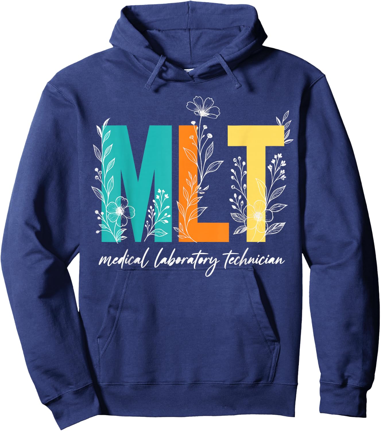 Medical Laboratory Technician Hospital Lab MLT Hoodie - Hoodie | Navy