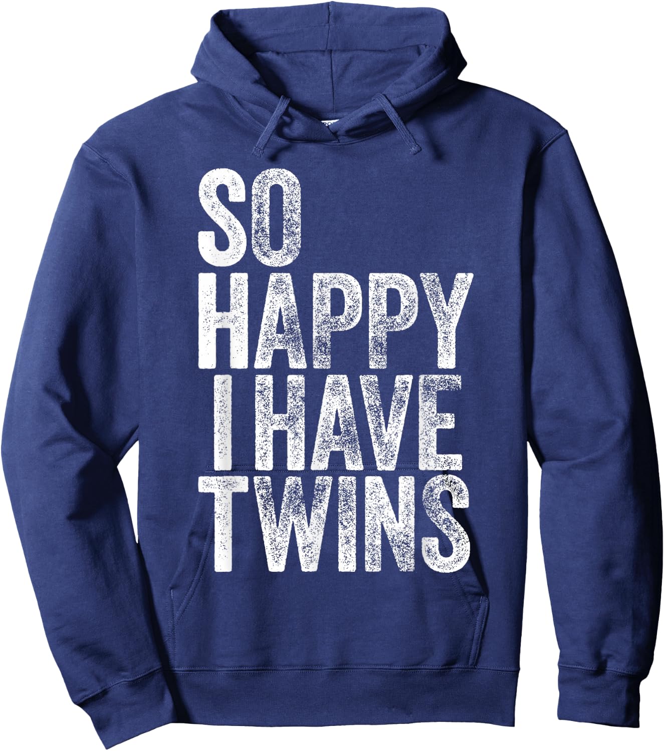So Happy I Have Twins Shirt Fathers Mothers Day Hoodie - Hoodie | Navy