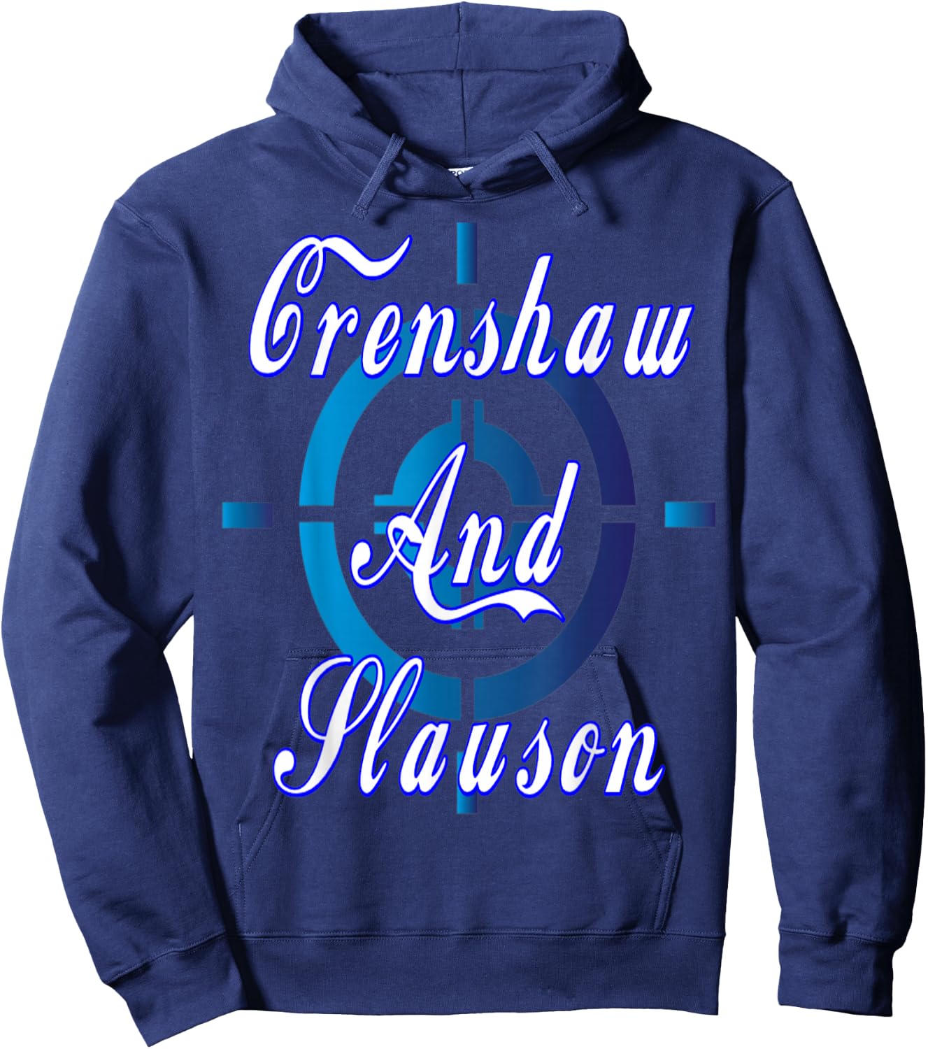Crenshaw And Slauson Hustle Shirt Hoodie - Hoodie | Navy