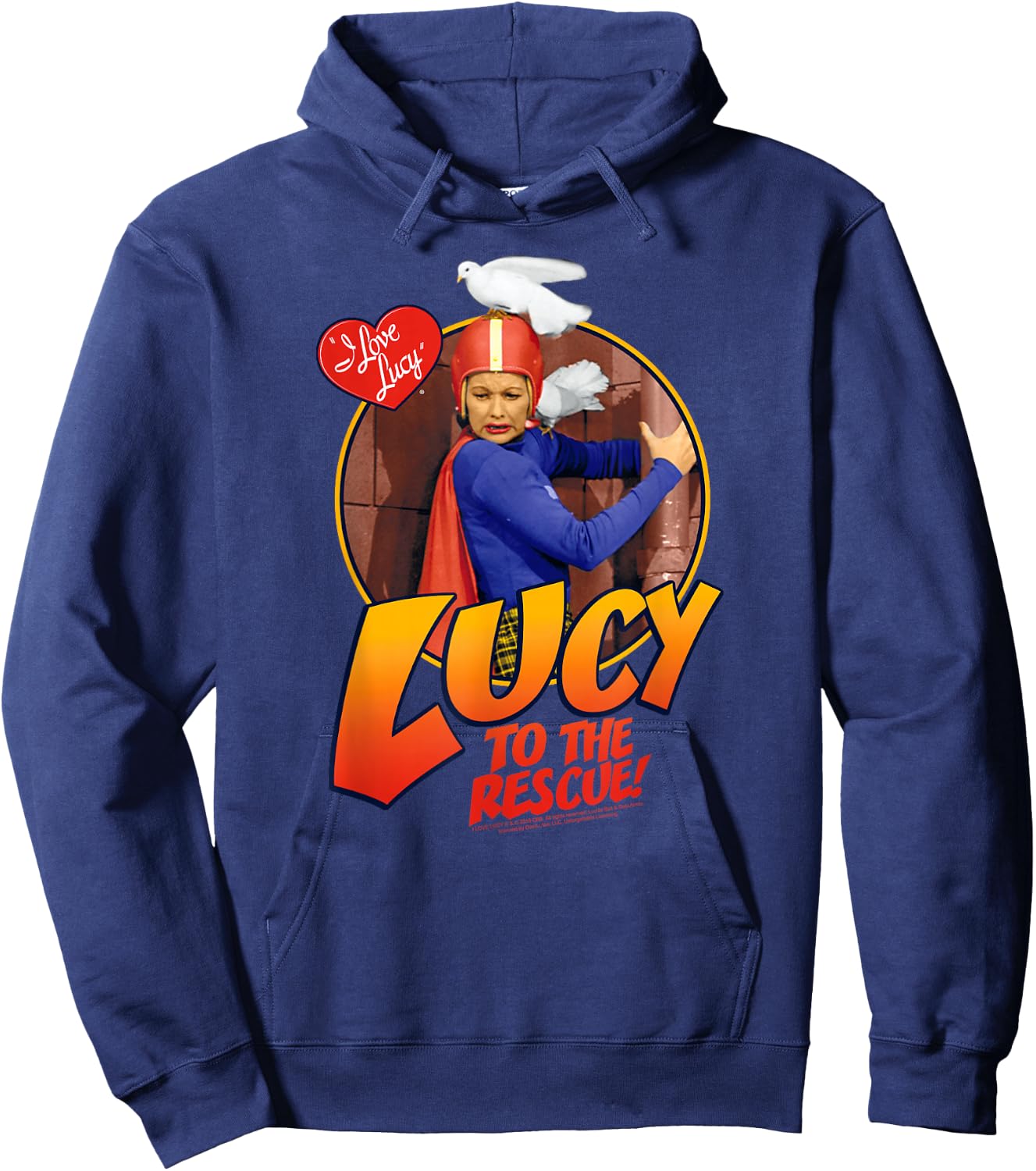 I Love Lucy To The Rescue Hoodie - Hoodie | Navy