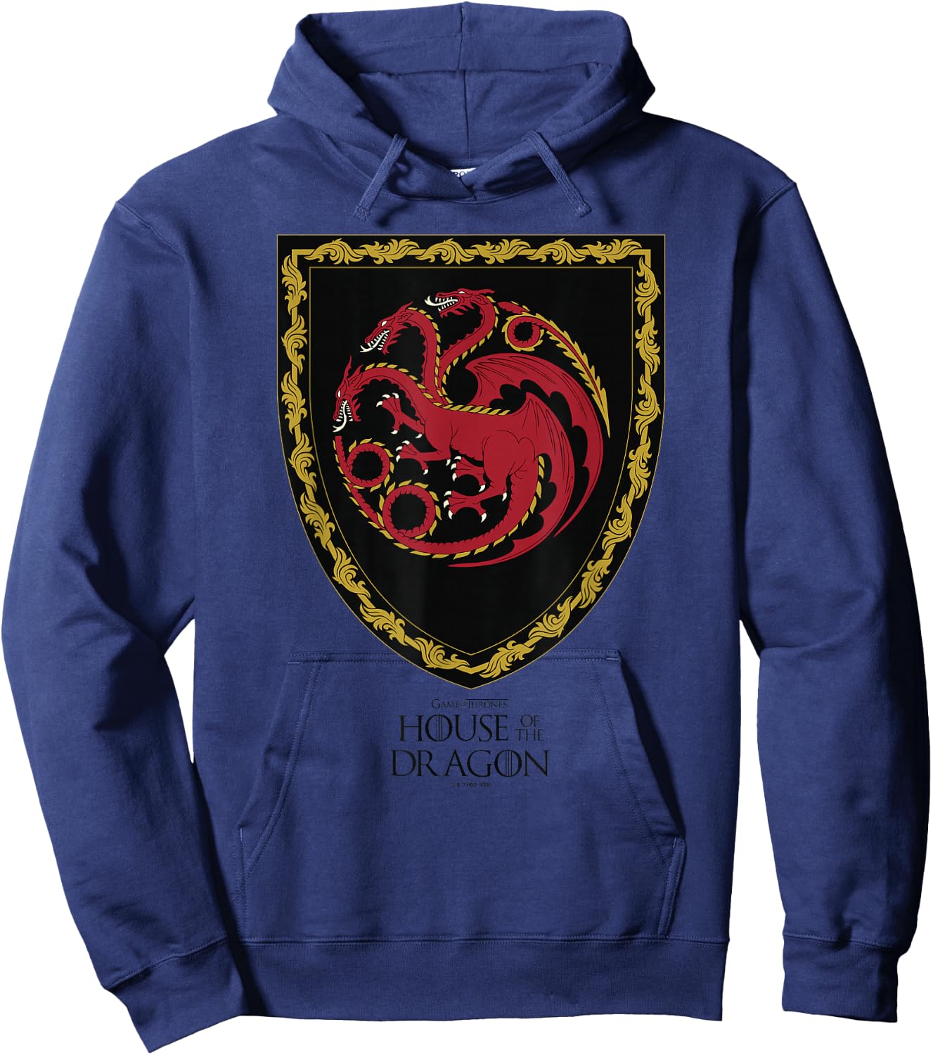 House of the Dragon House Targaryen Shield Hoodie - Hoodie | Navy