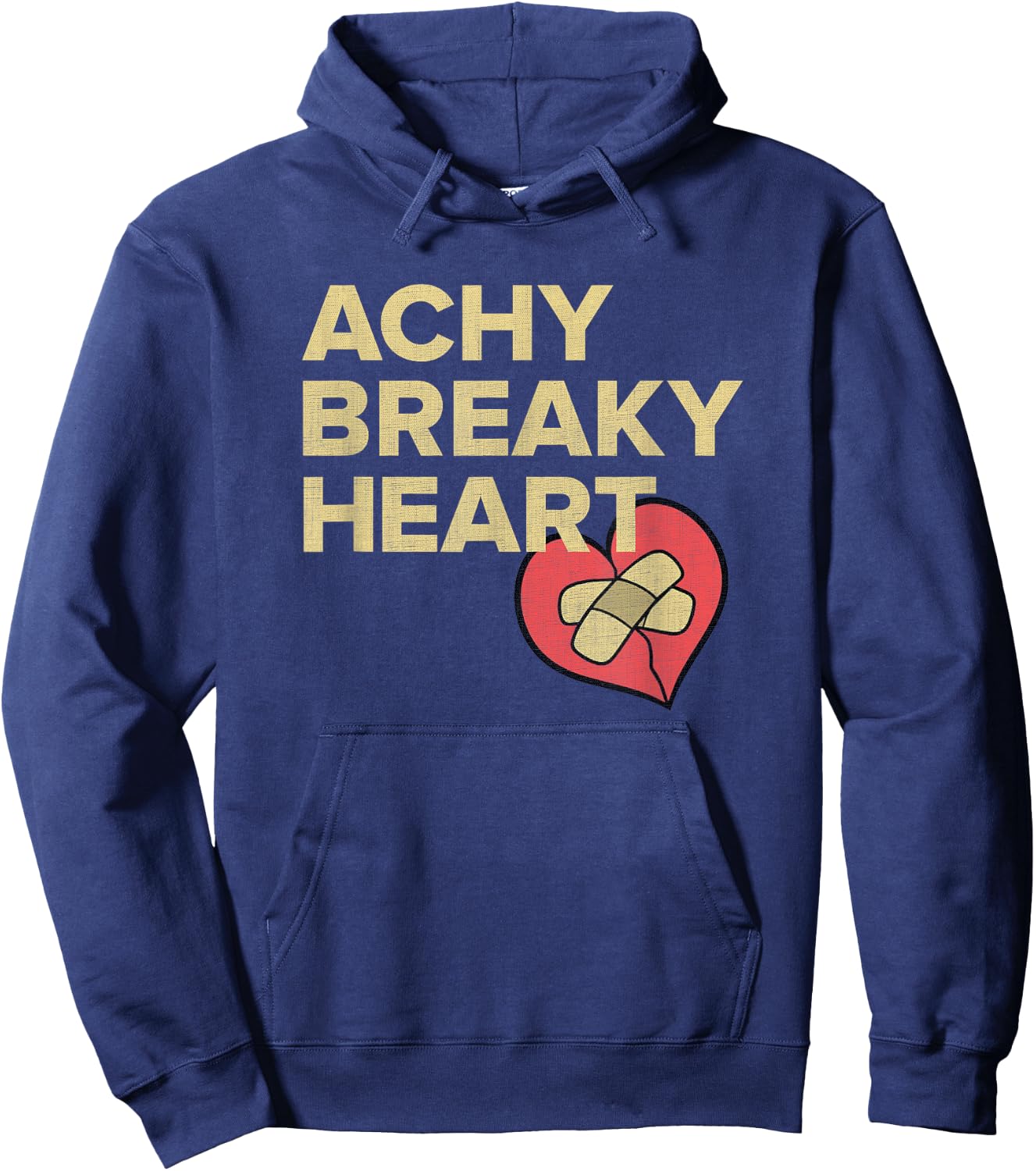 LyricLyfe - - ACHY BREAKY HEART Hoodie - Hoodie | Navy