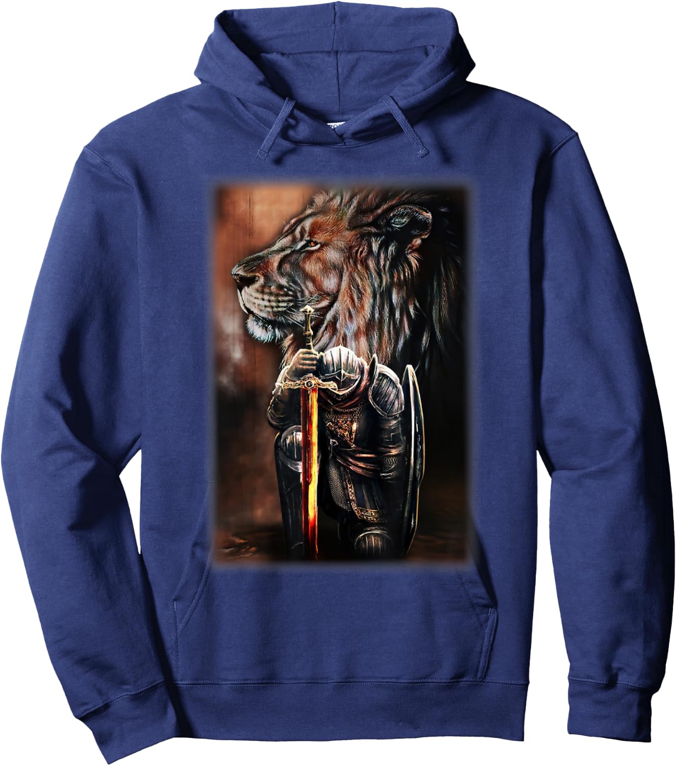 Knight Templar God Lion Christian Jesus Lover Hoodie - Hoodie | Navy