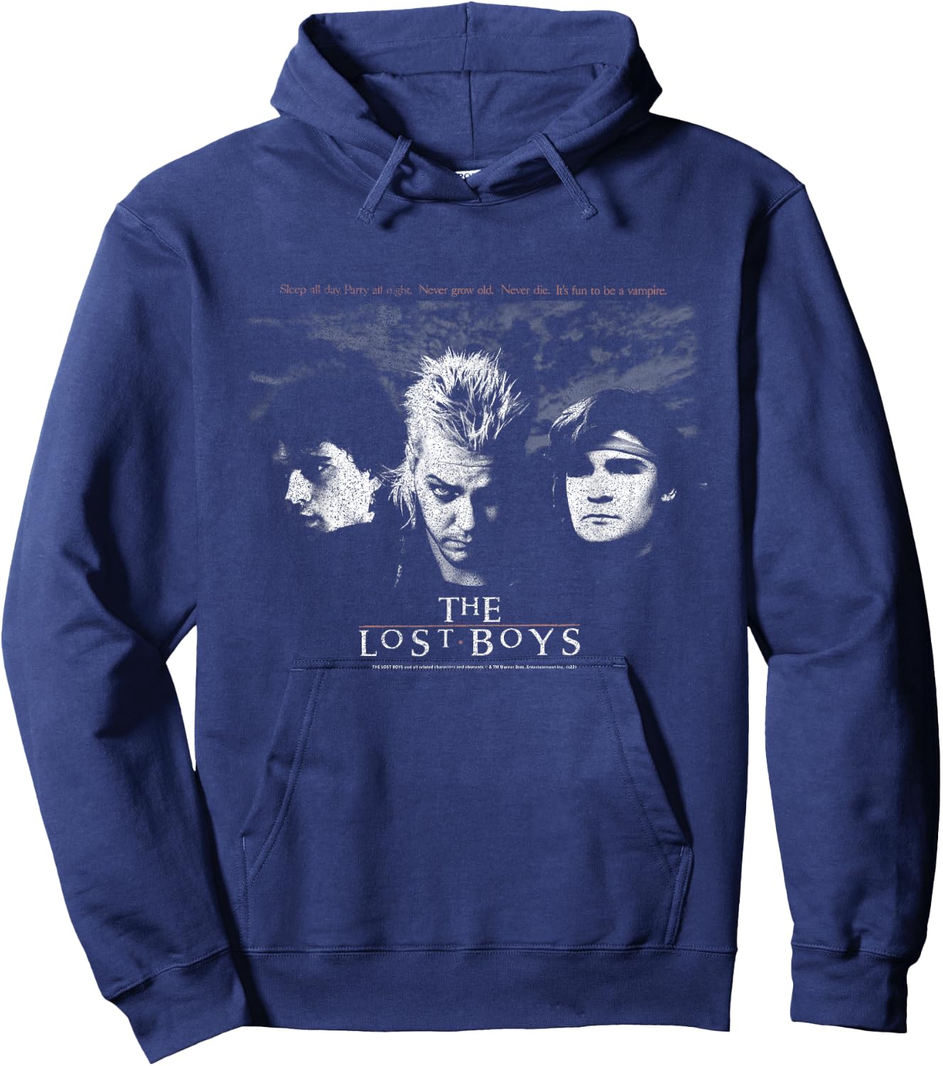 The Lost Boys Group Retro Poster Small Hoodie - Hoodie | Navy