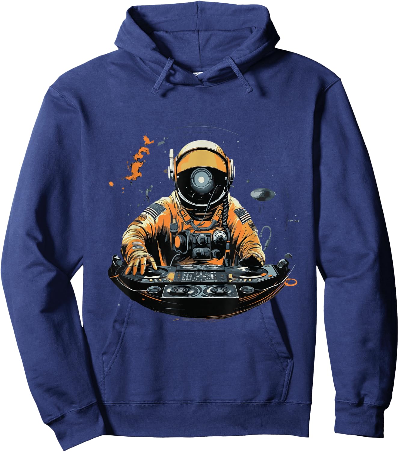 Astronaut DJ In Space Hoodie - Hoodie | Navy