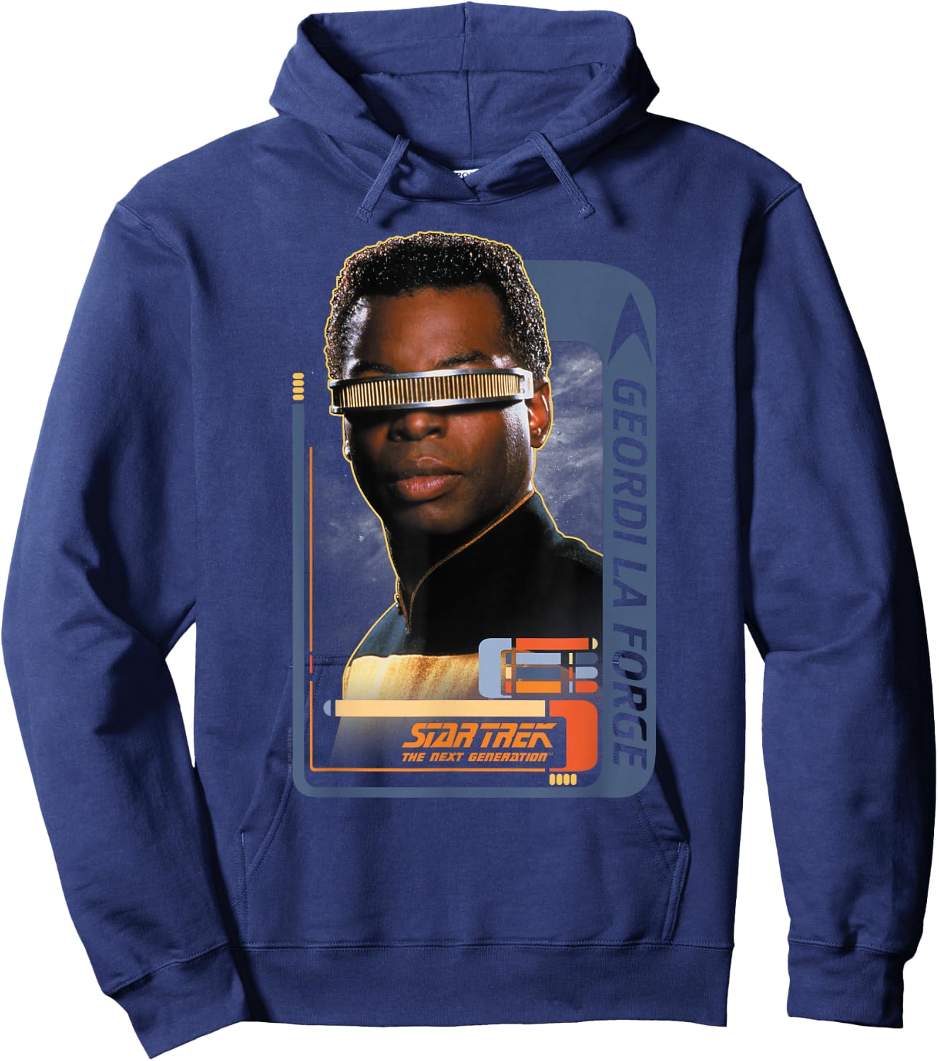 Star Trek Geordi Laforge Hoodie - Hoodie | Navy