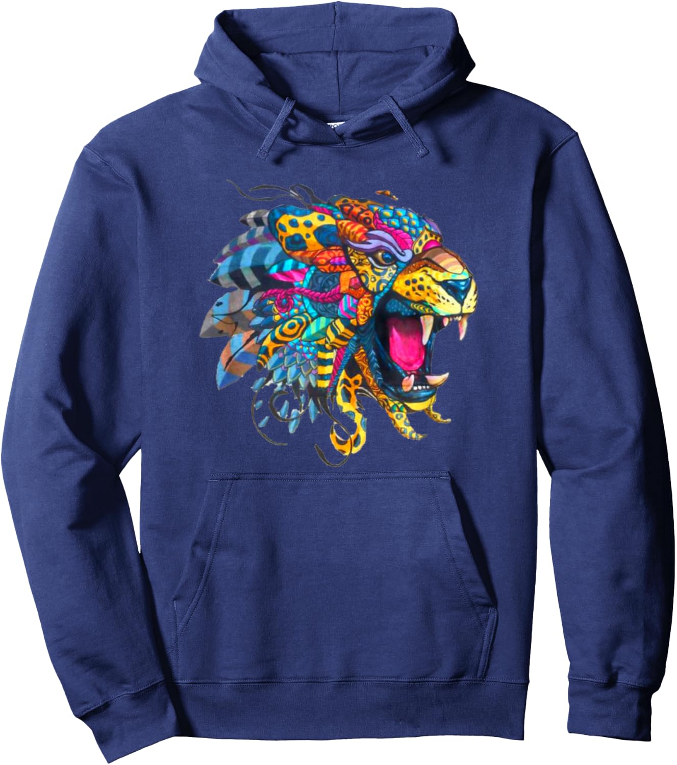Mexican Tiger Alebrije Hoodie - Hoodie | Navy