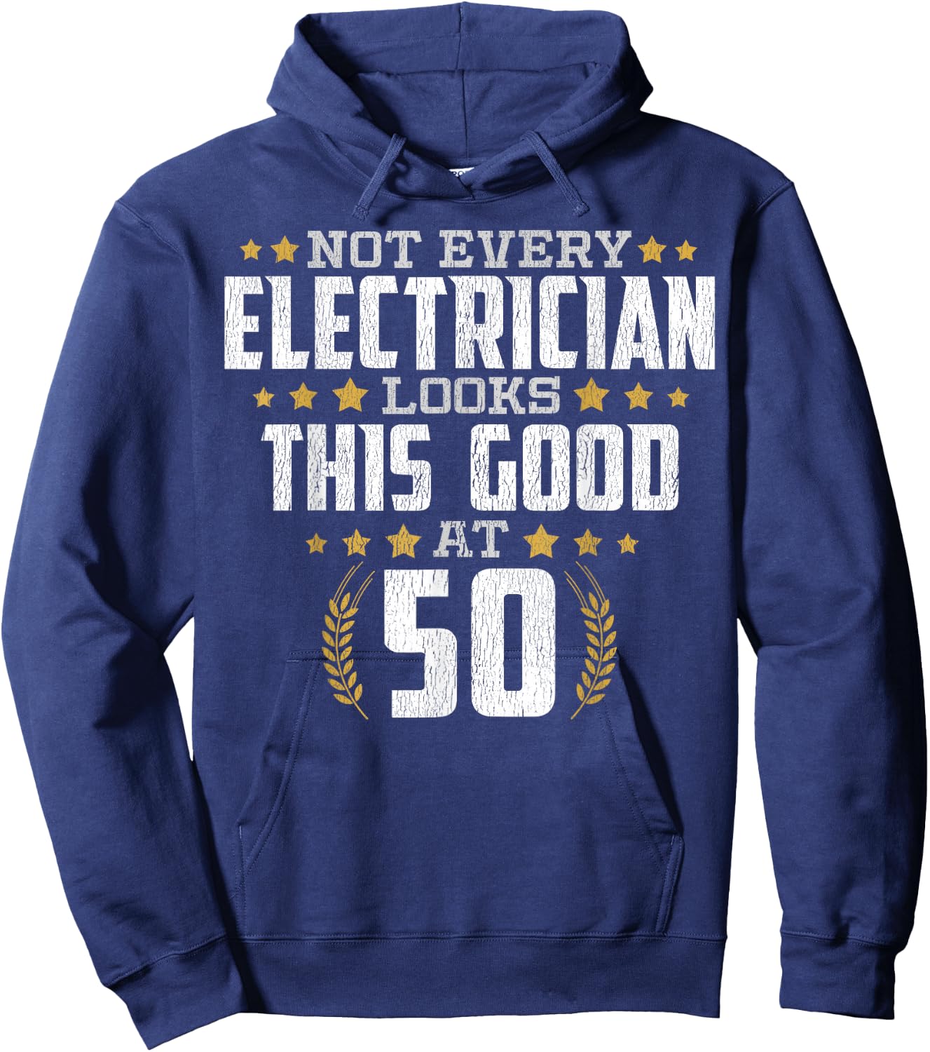 Electrician 50th Birthday Hoodie - Hoodie | Navy