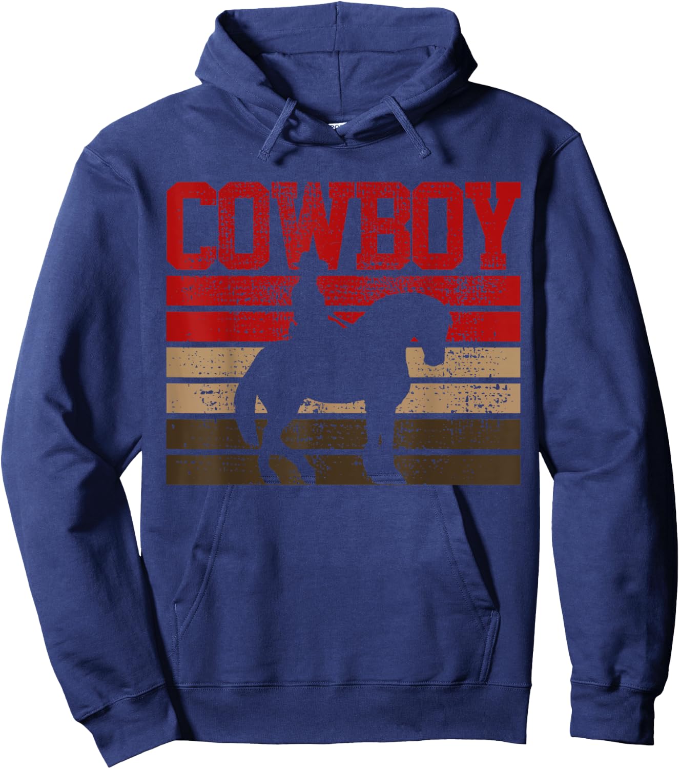 Cowboy Rodeo Horse Country Hoodie - Hoodie | Navy
